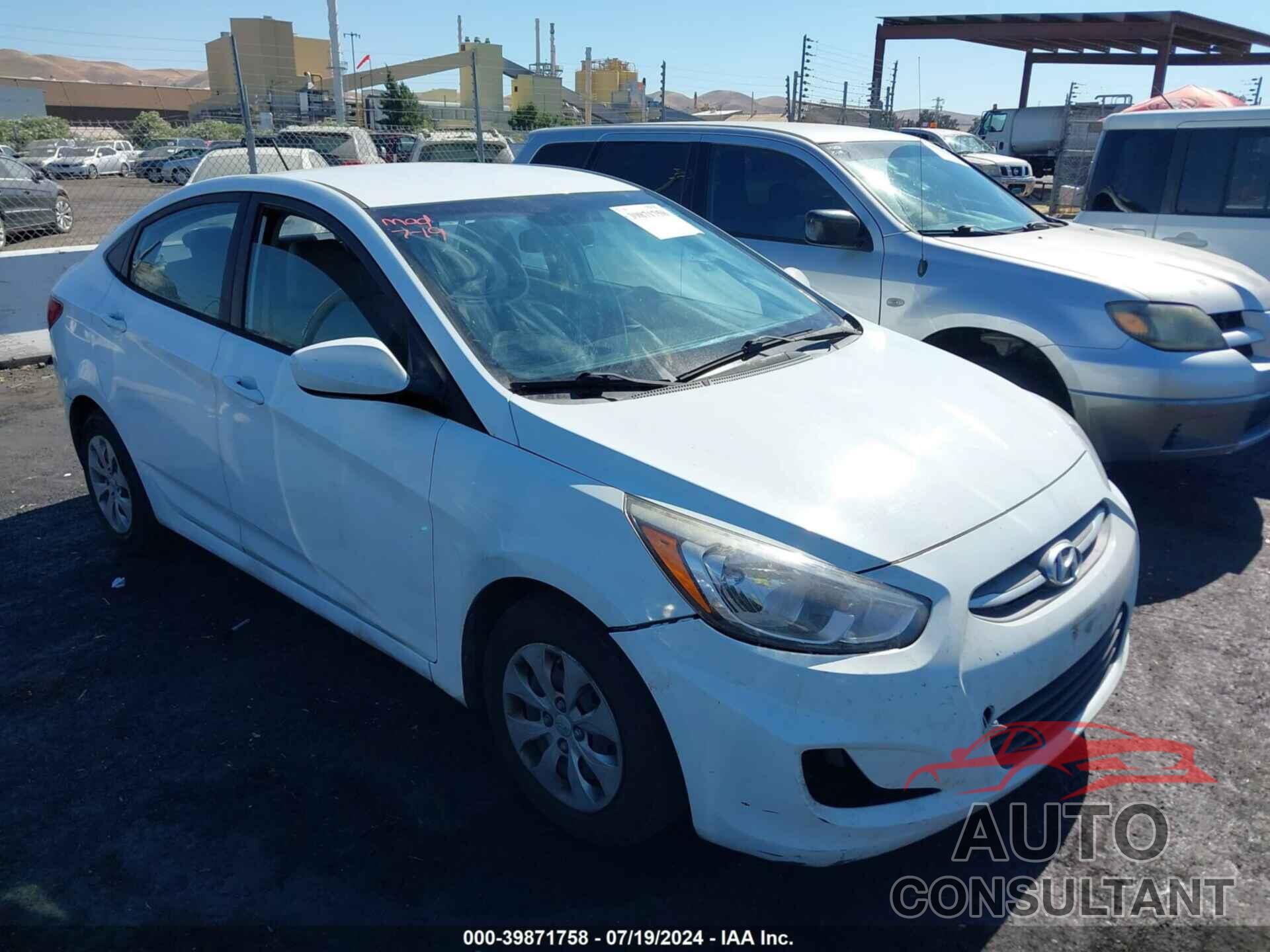 HYUNDAI ACCENT 2016 - KMHCT4AE5GU070288