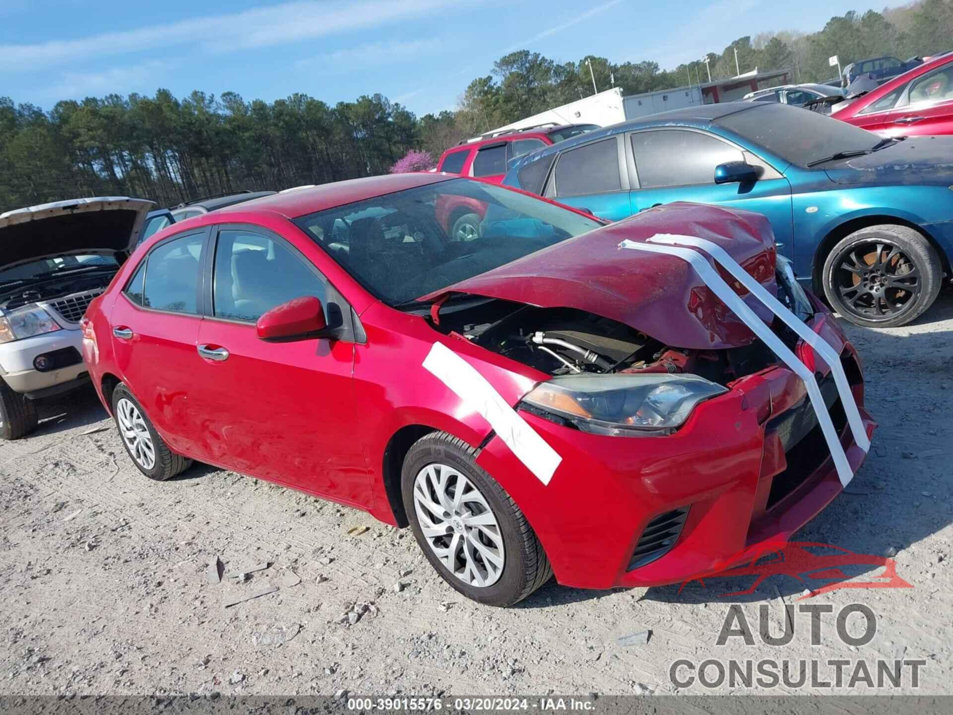 TOYOTA COROLLA 2016 - 2T1BURHE1GC539695