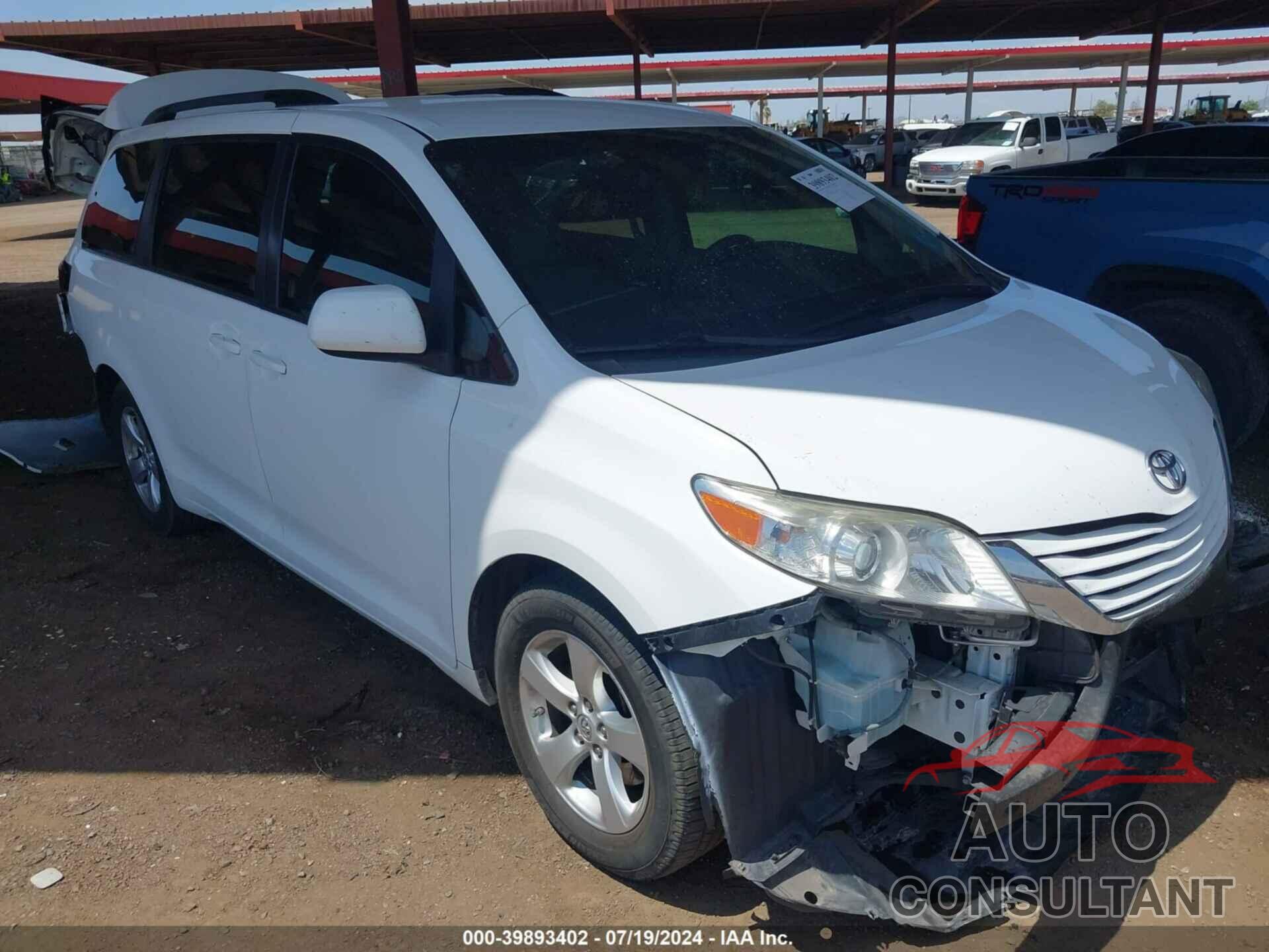 TOYOTA SIENNA 2017 - 5TDKZ3DC7HS788627