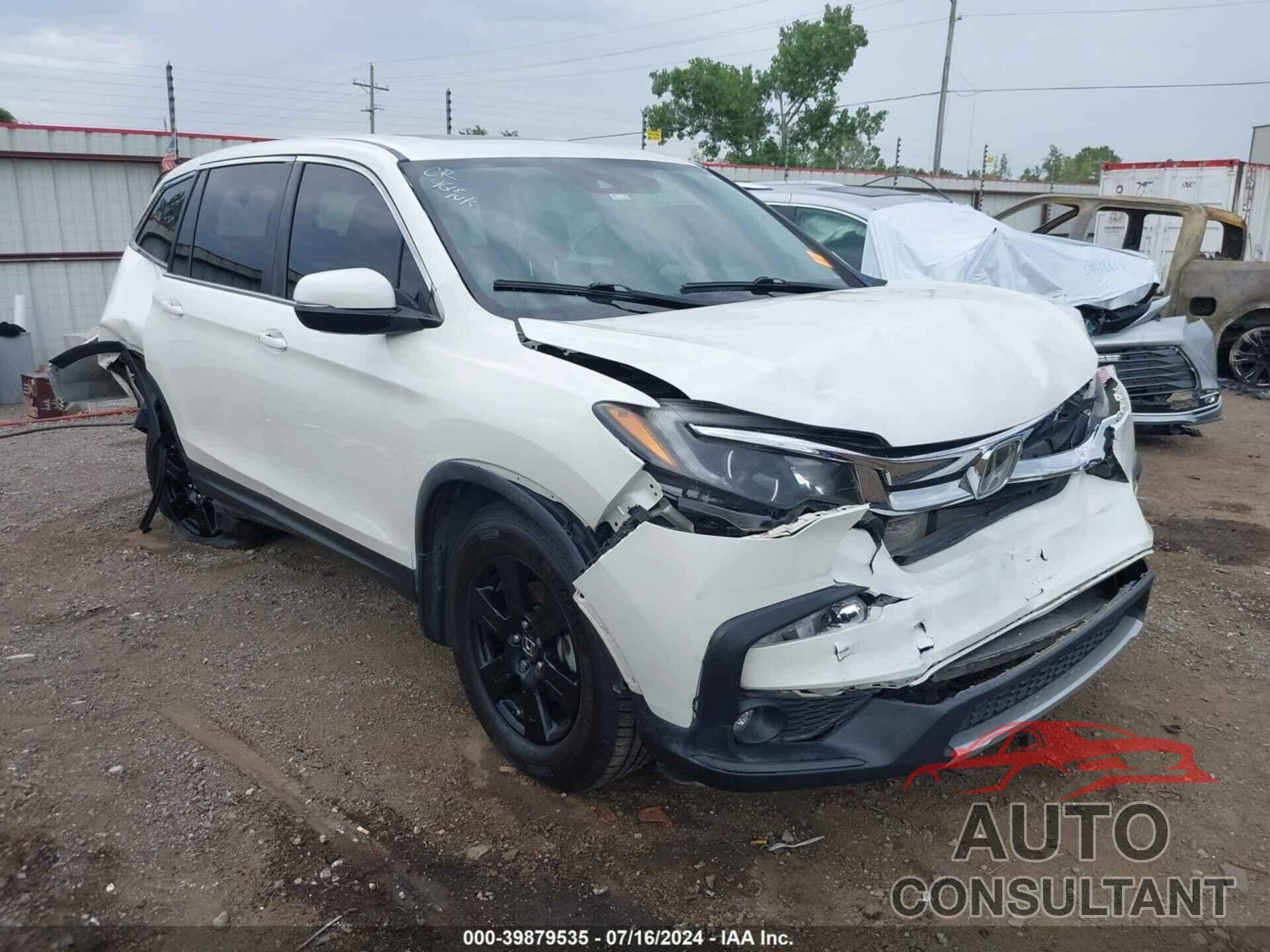 HONDA PILOT 2019 - 5FNYF5H51KB009535