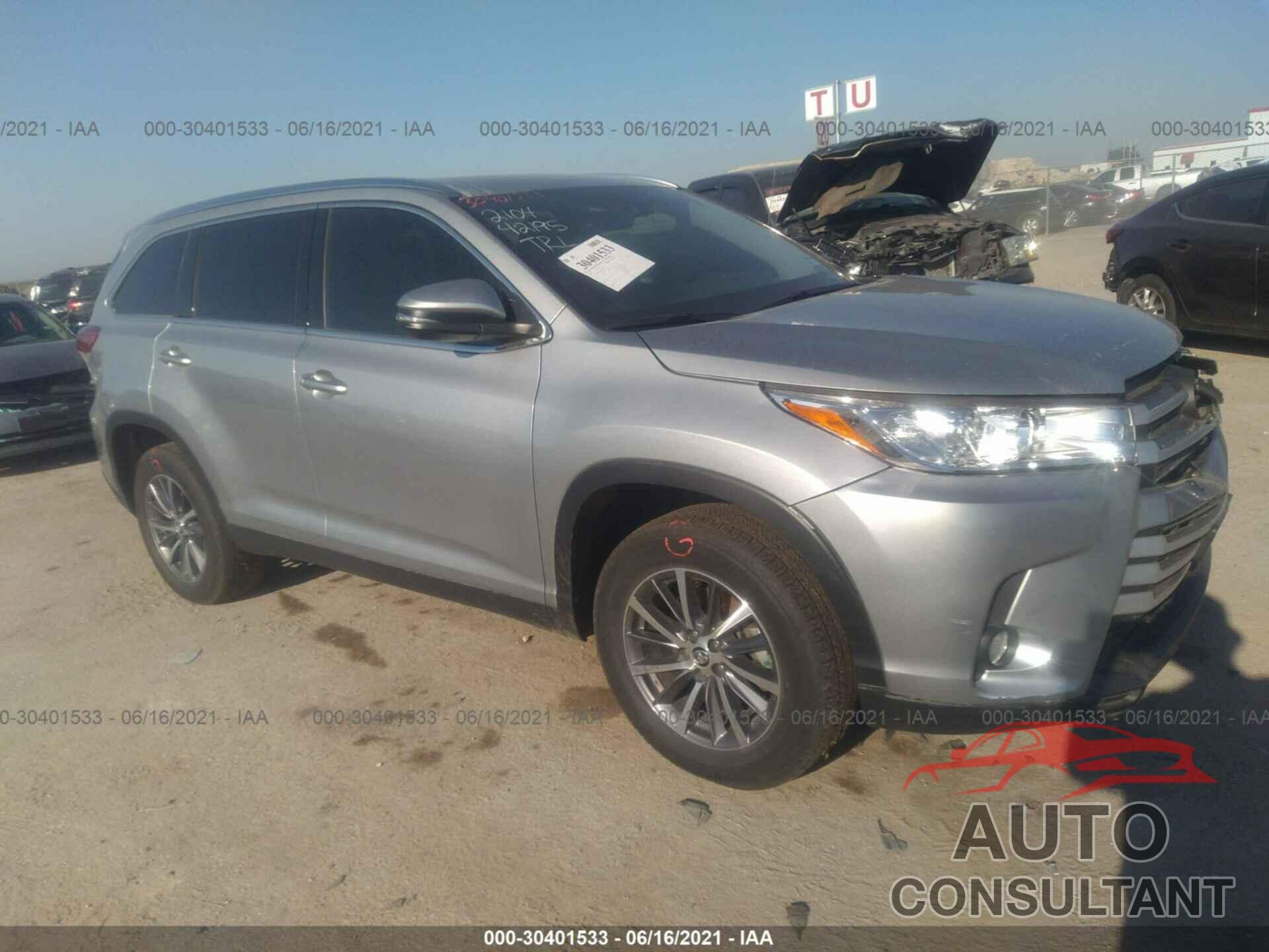 TOYOTA HIGHLANDER 2019 - 5TDKZRFHXKS307577
