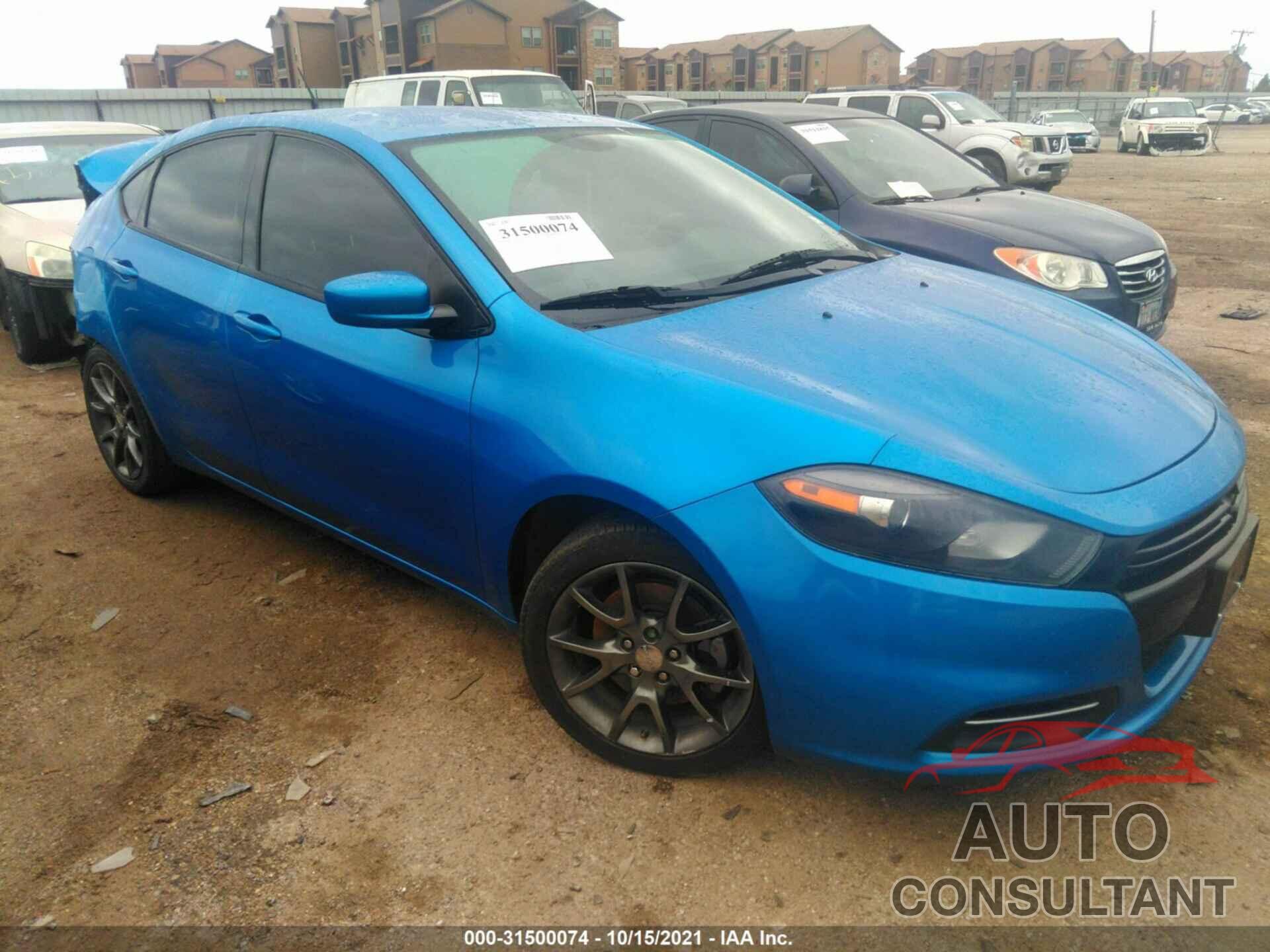 DODGE DART 2016 - 1C3CDFAA8GD653100