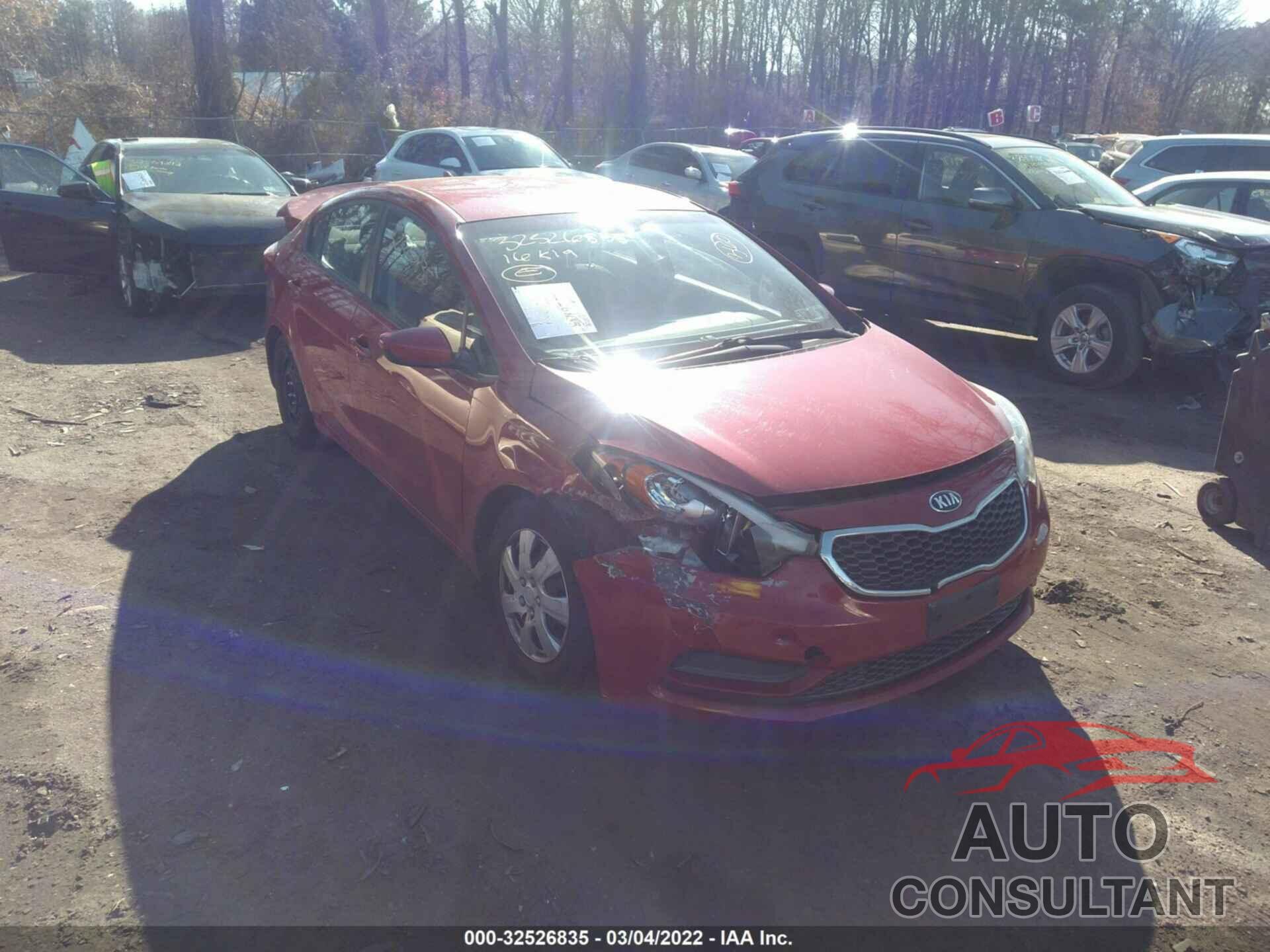 KIA FORTE 2016 - KNAFK4A63G5440626
