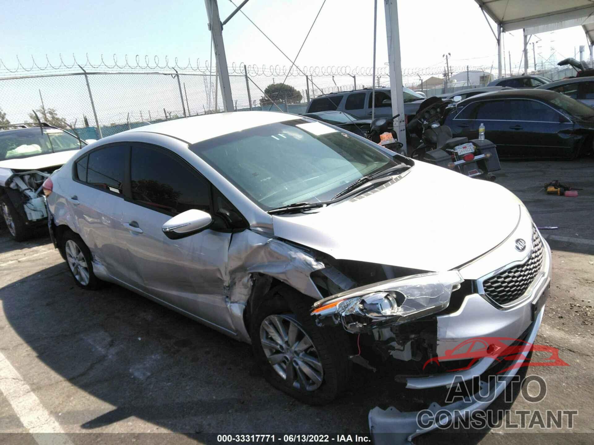 KIA FORTE 2016 - KNAFX4A60G5449866