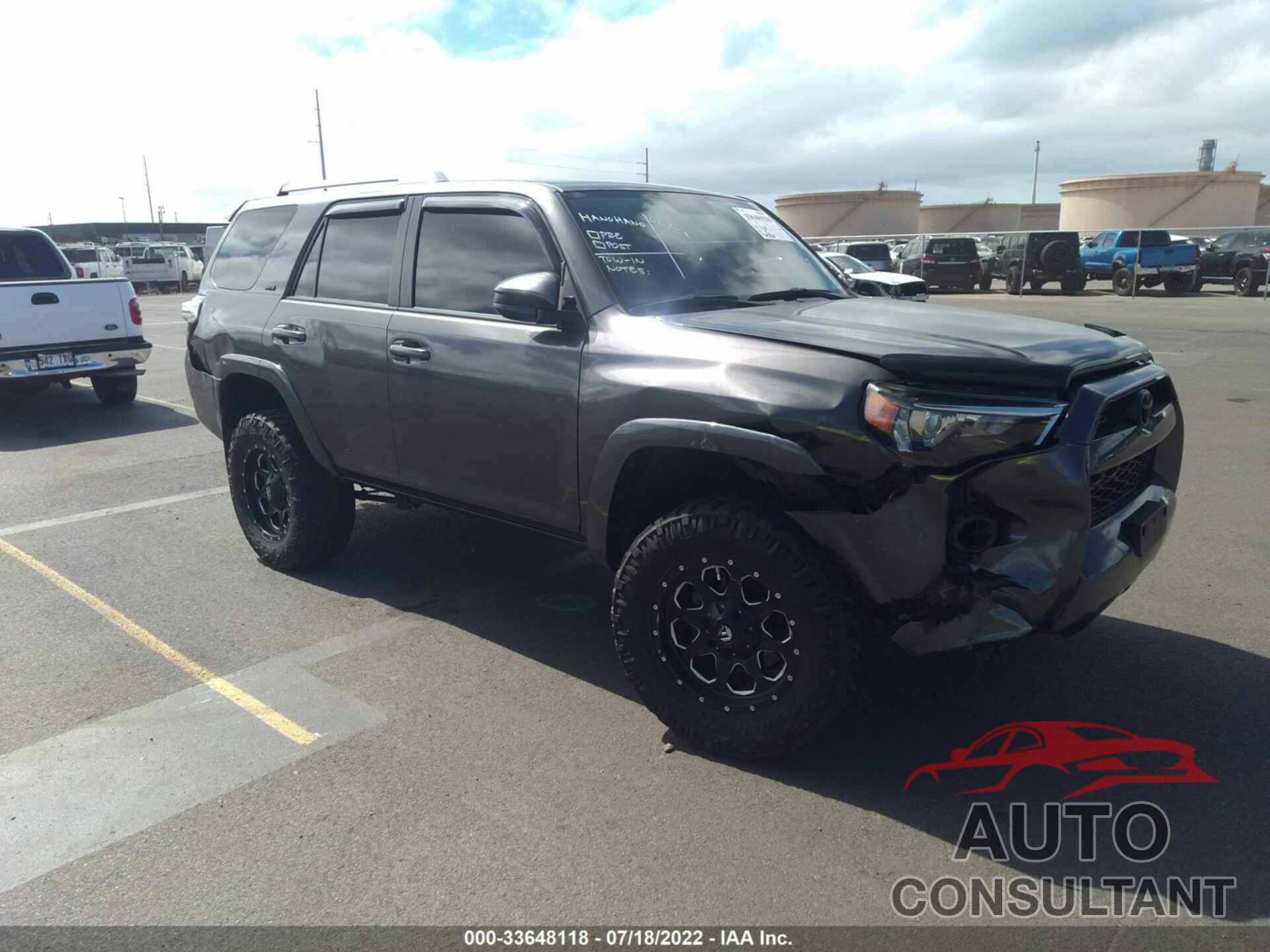 TOYOTA 4RUNNER 2017 - JTEBU5JR6H5477422