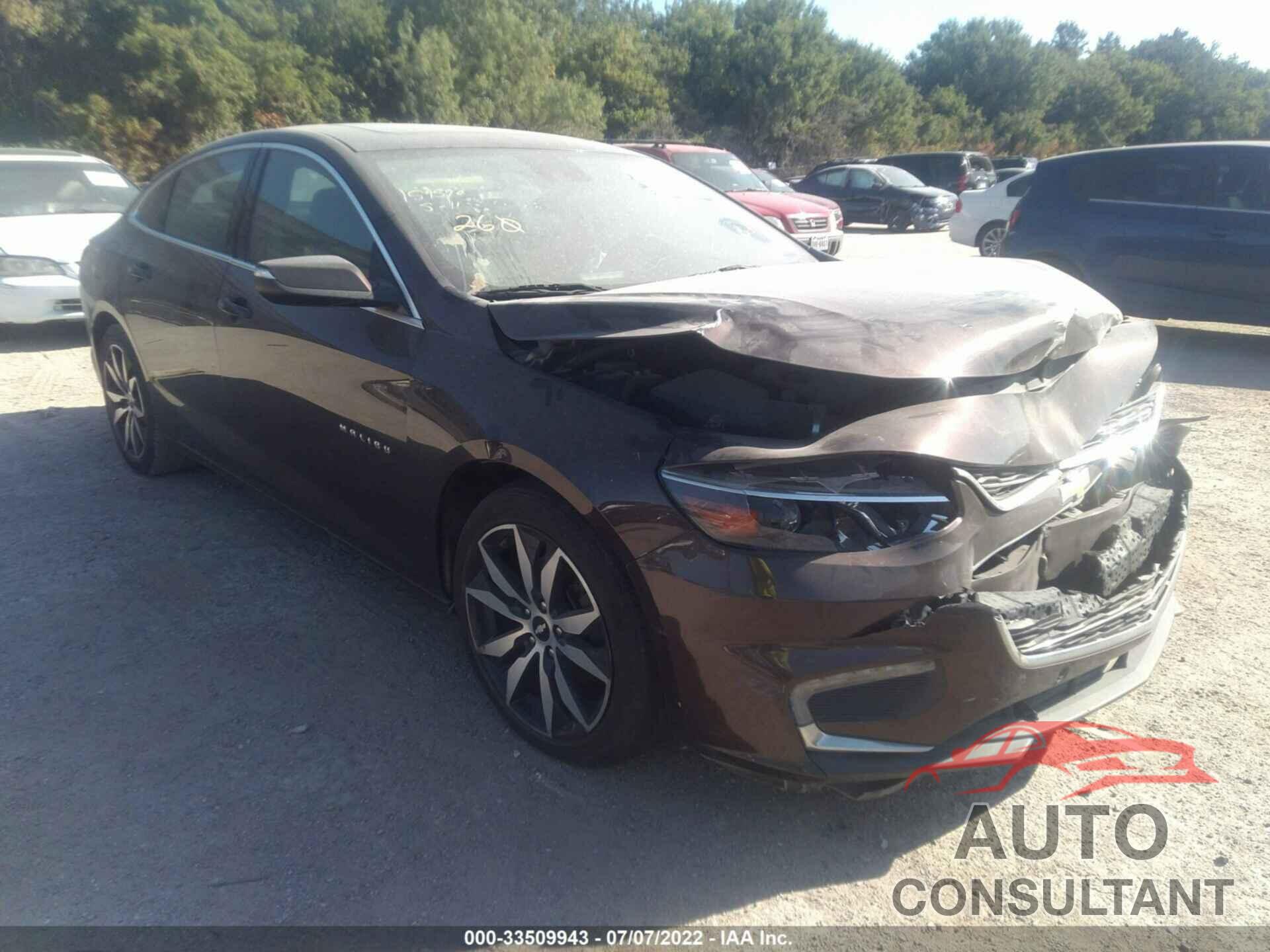 CHEVROLET MALIBU 2016 - 1G1ZE5ST2GF248747