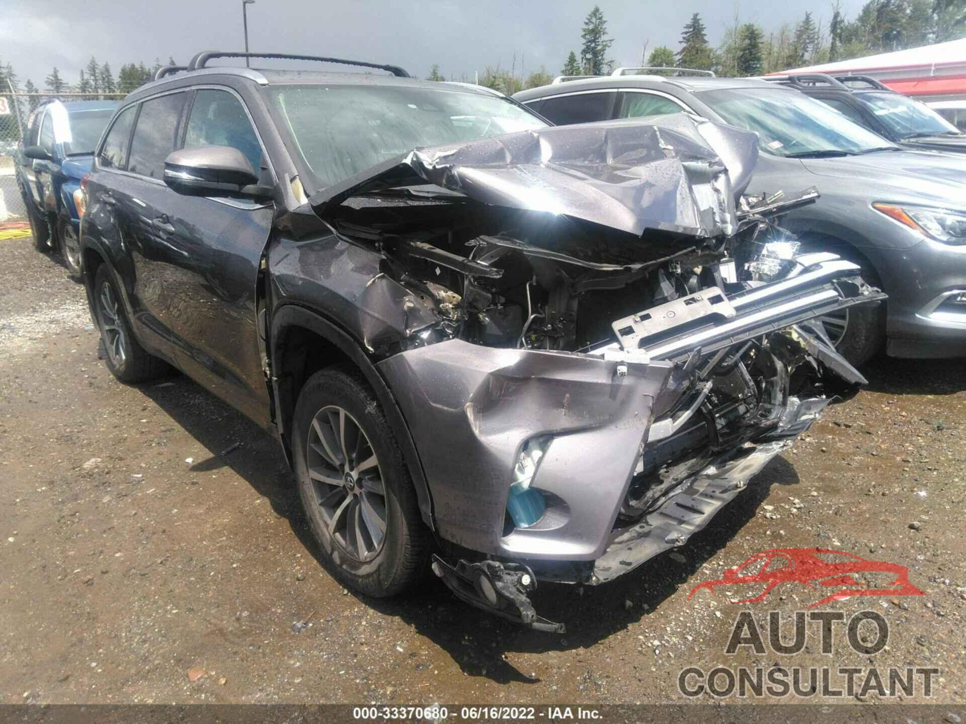 TOYOTA HIGHLANDER 2017 - 5TDJZRFH3HS427306