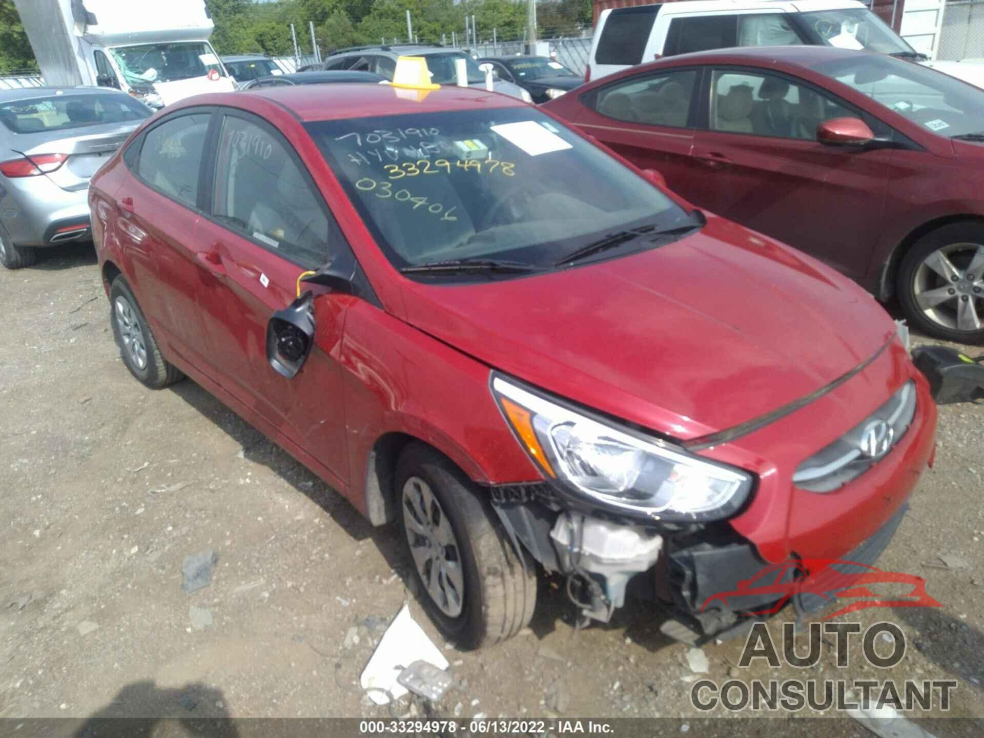 HYUNDAI ACCENT 2017 - KMHCT4AE9HU285867