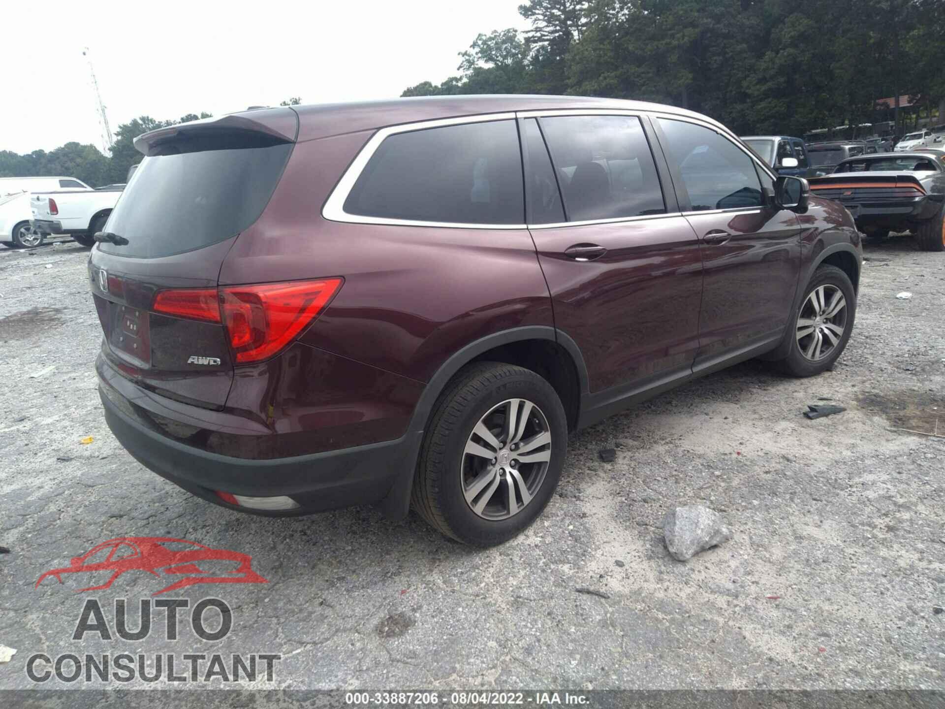 HONDA PILOT 2016 - 5FNYF6H43GB069983