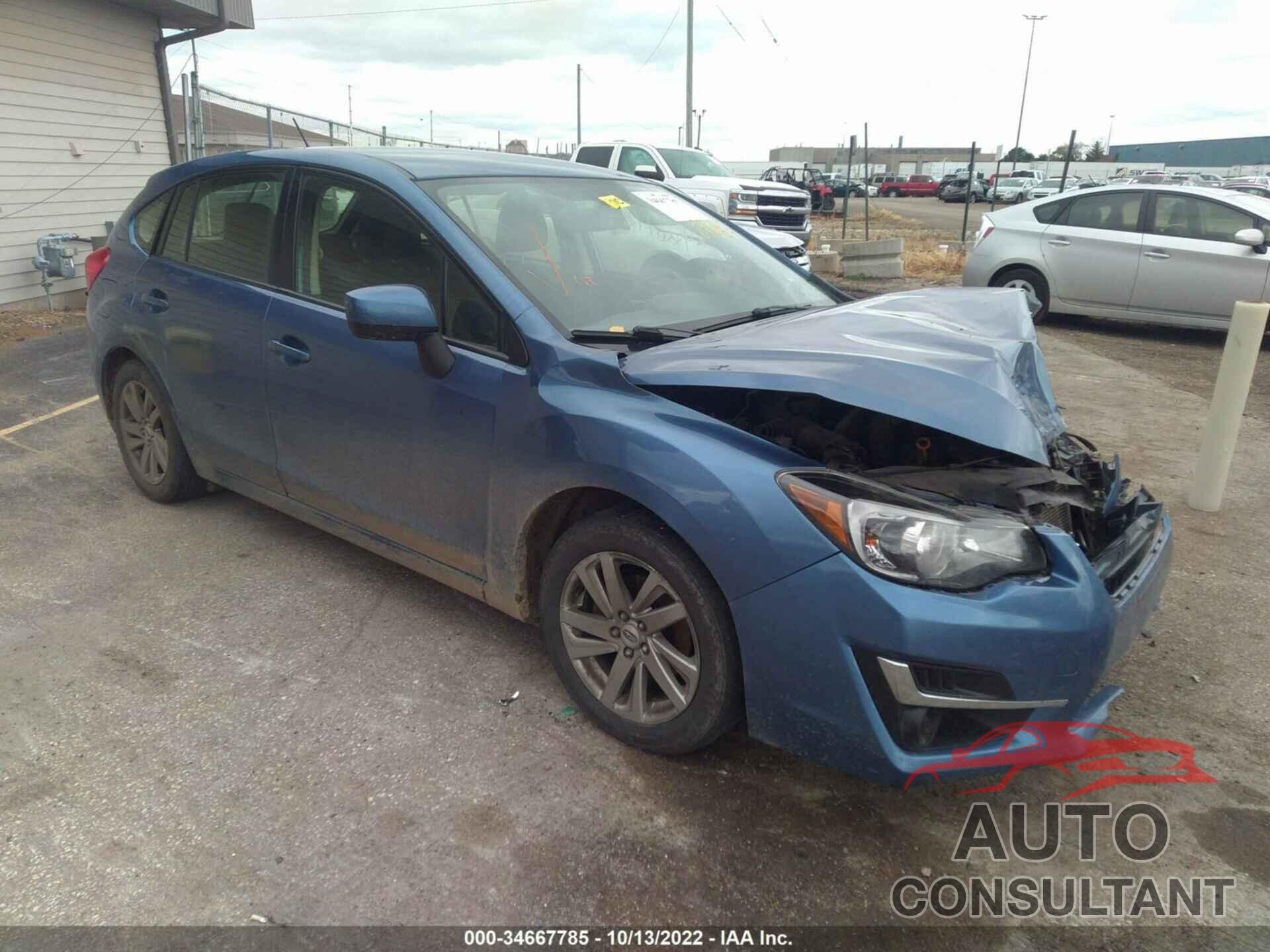 SUBARU IMPREZA WAGON 2016 - JF1GPAB60GH231905