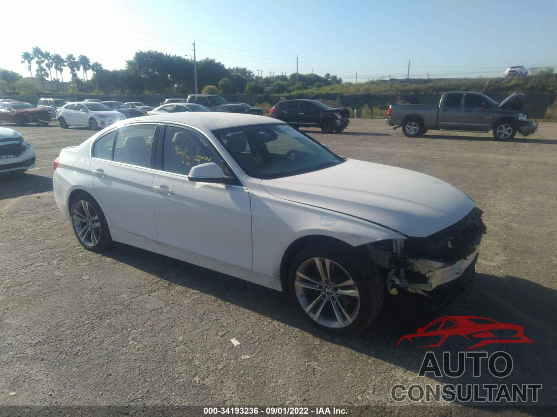 BMW 3 SERIES 2018 - WBA8B9C52JEE82936