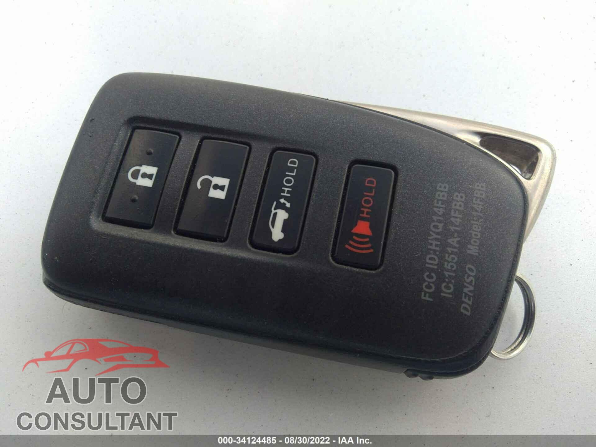 LEXUS RX 2019 - 2T2BZMCA2KC206497