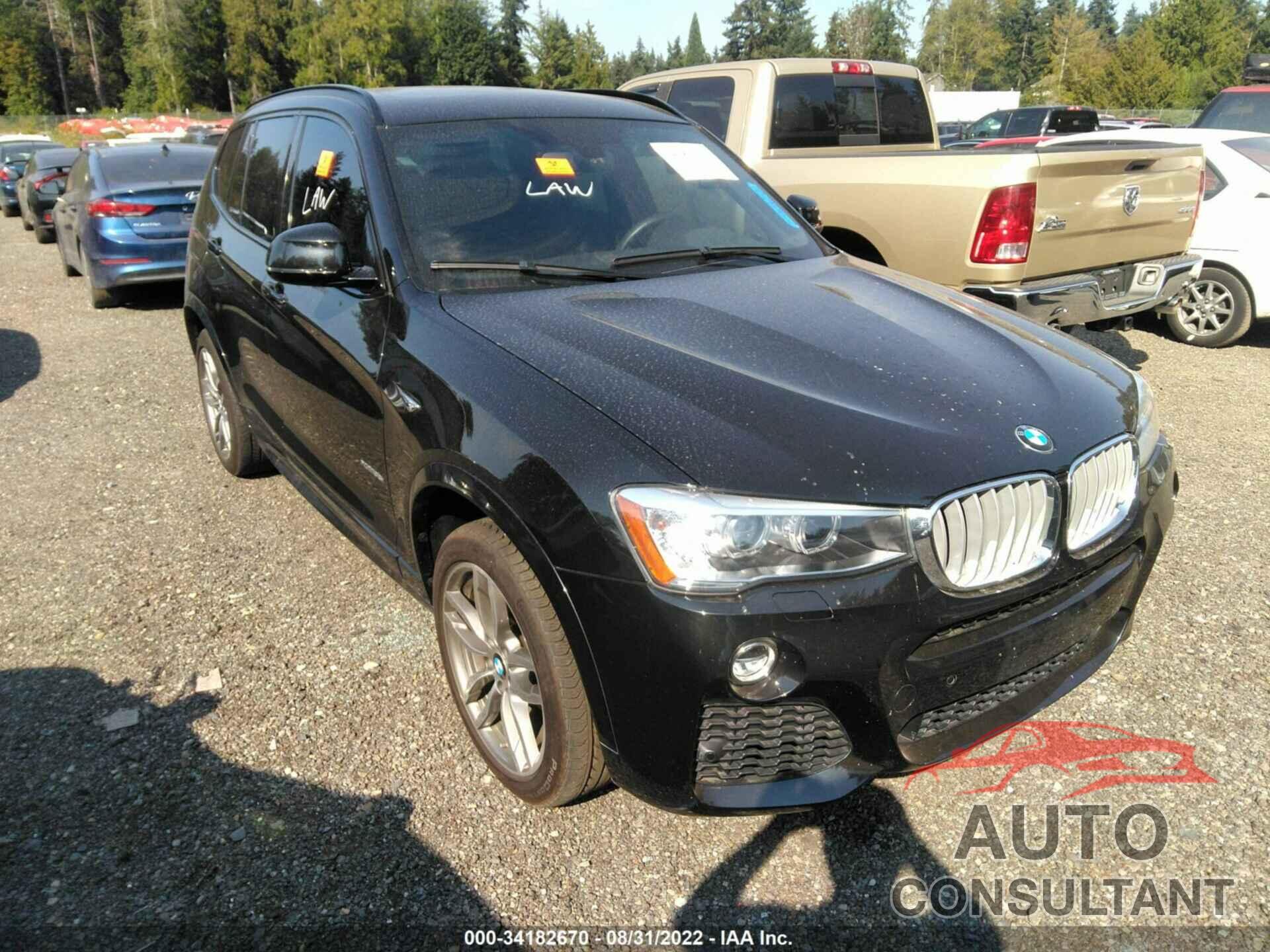 BMW X3 2016 - 5UXWX7C58G0R16813