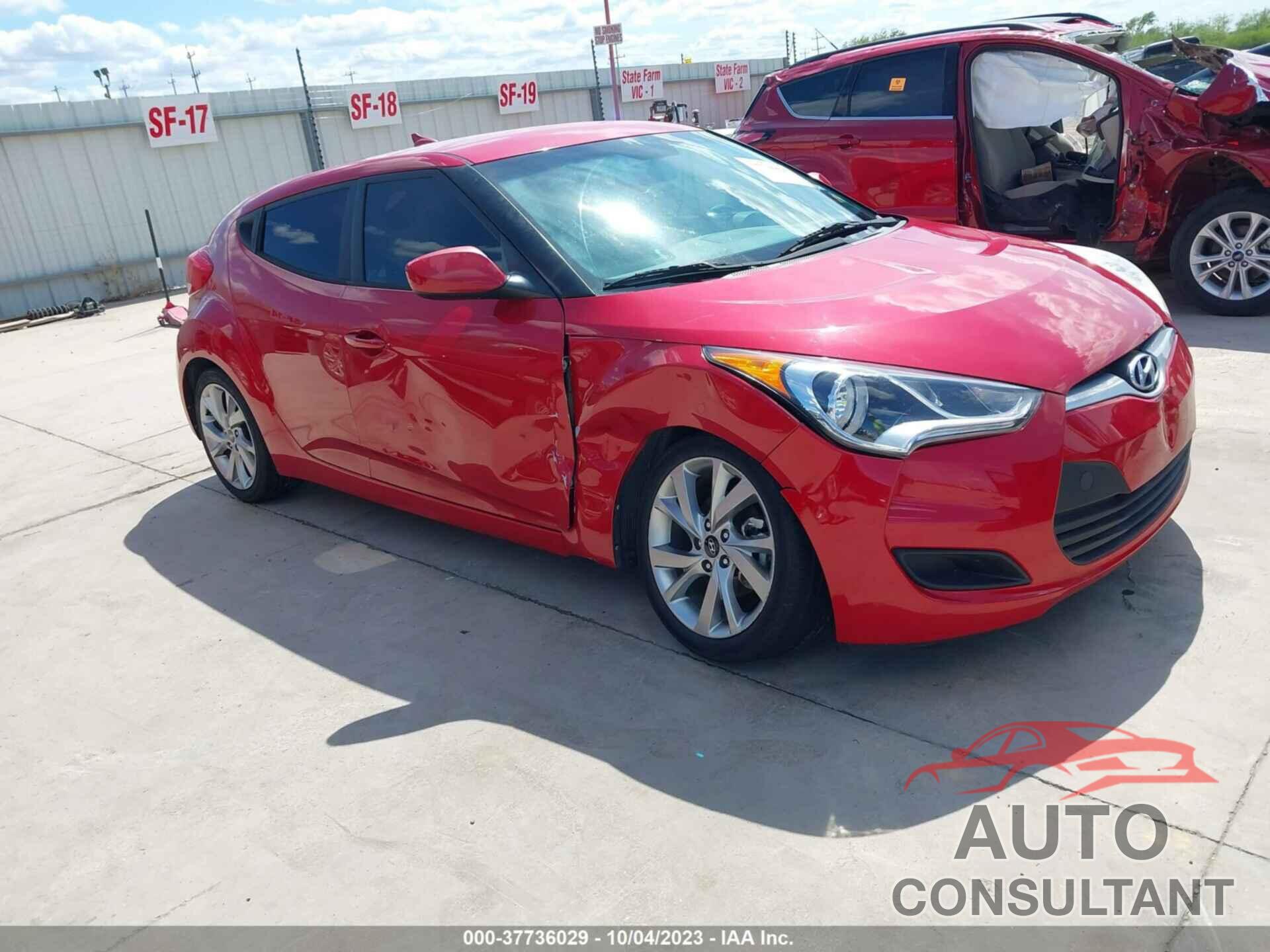 HYUNDAI VELOSTER 2016 - KMHTC6AD3GU280696