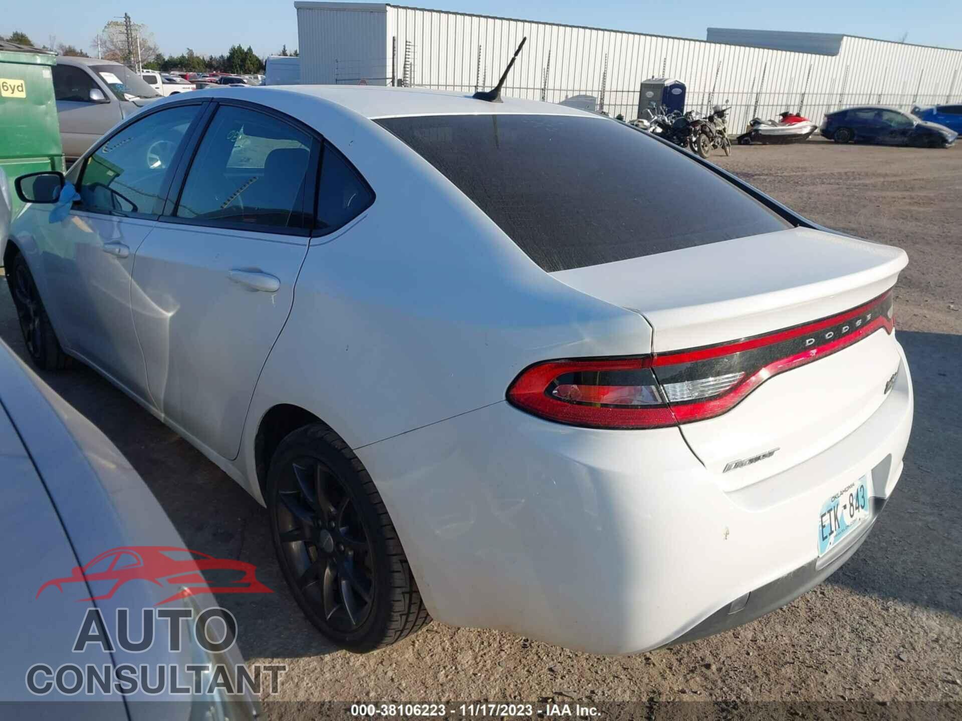DODGE DART 2015 - 1C3CDFAAXFD392440