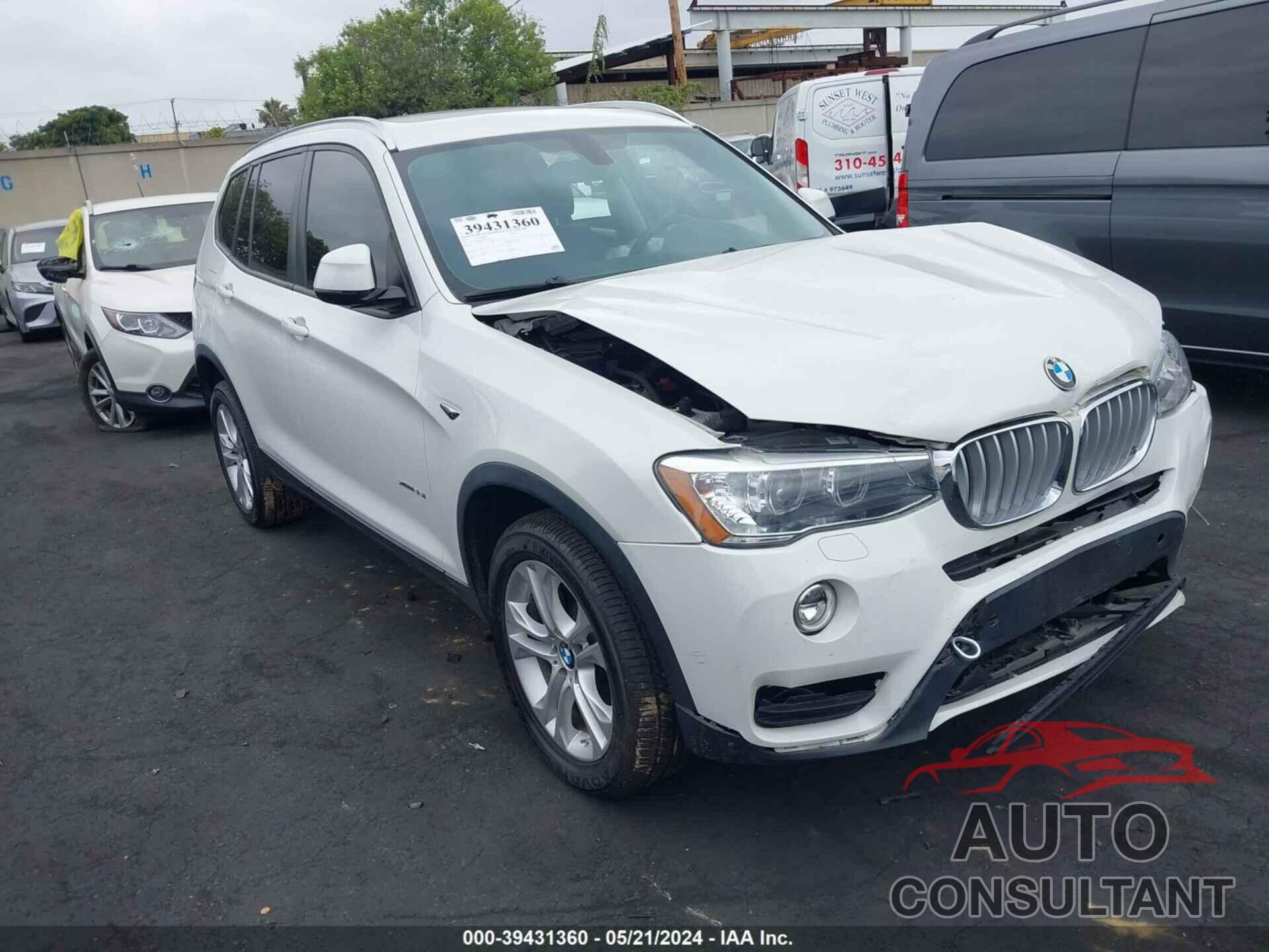 BMW X3 2017 - 5UXWX7C33H0W39424