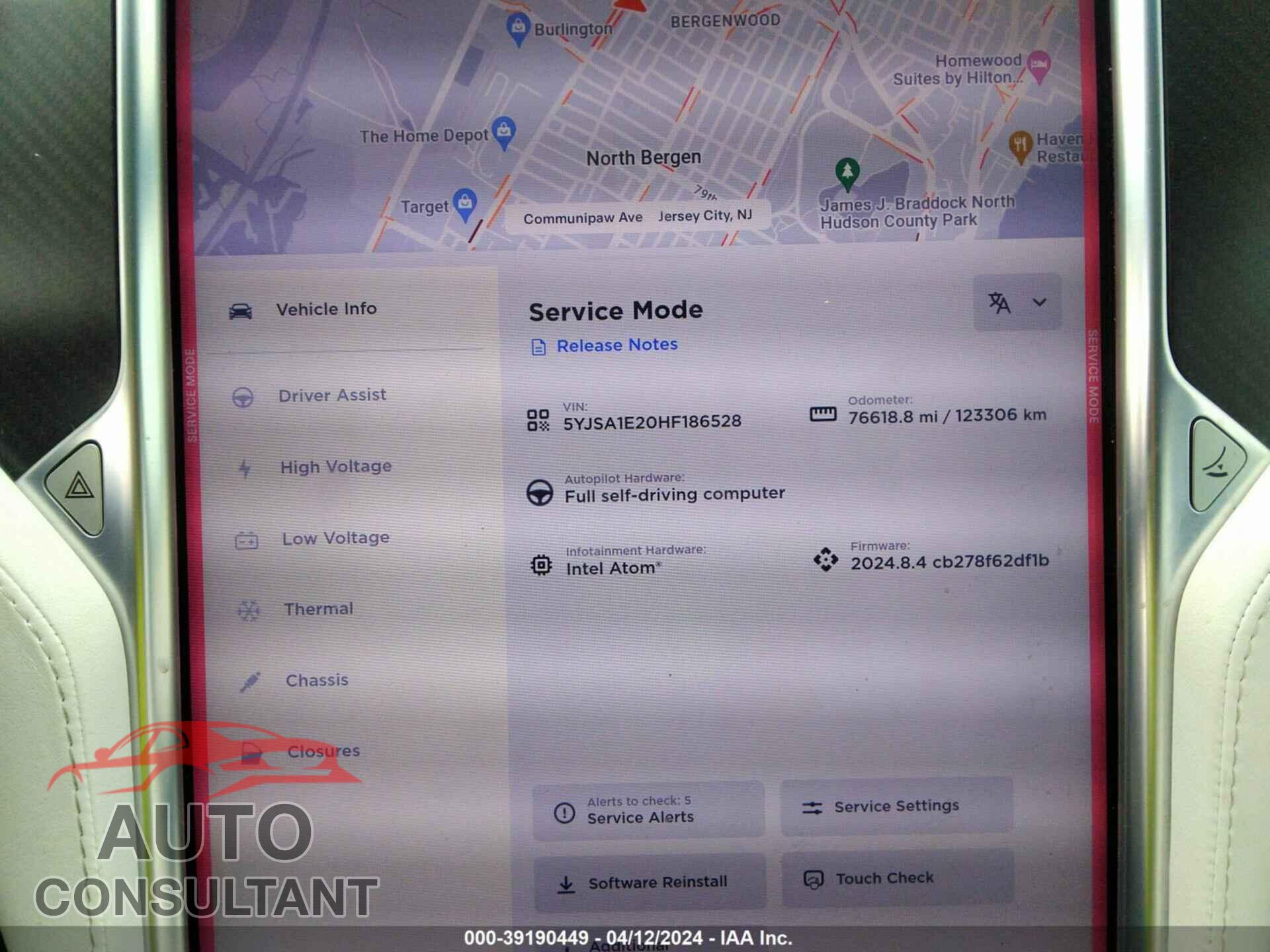 TESLA MODEL S 2017 - 5YJSA1E20HF186528