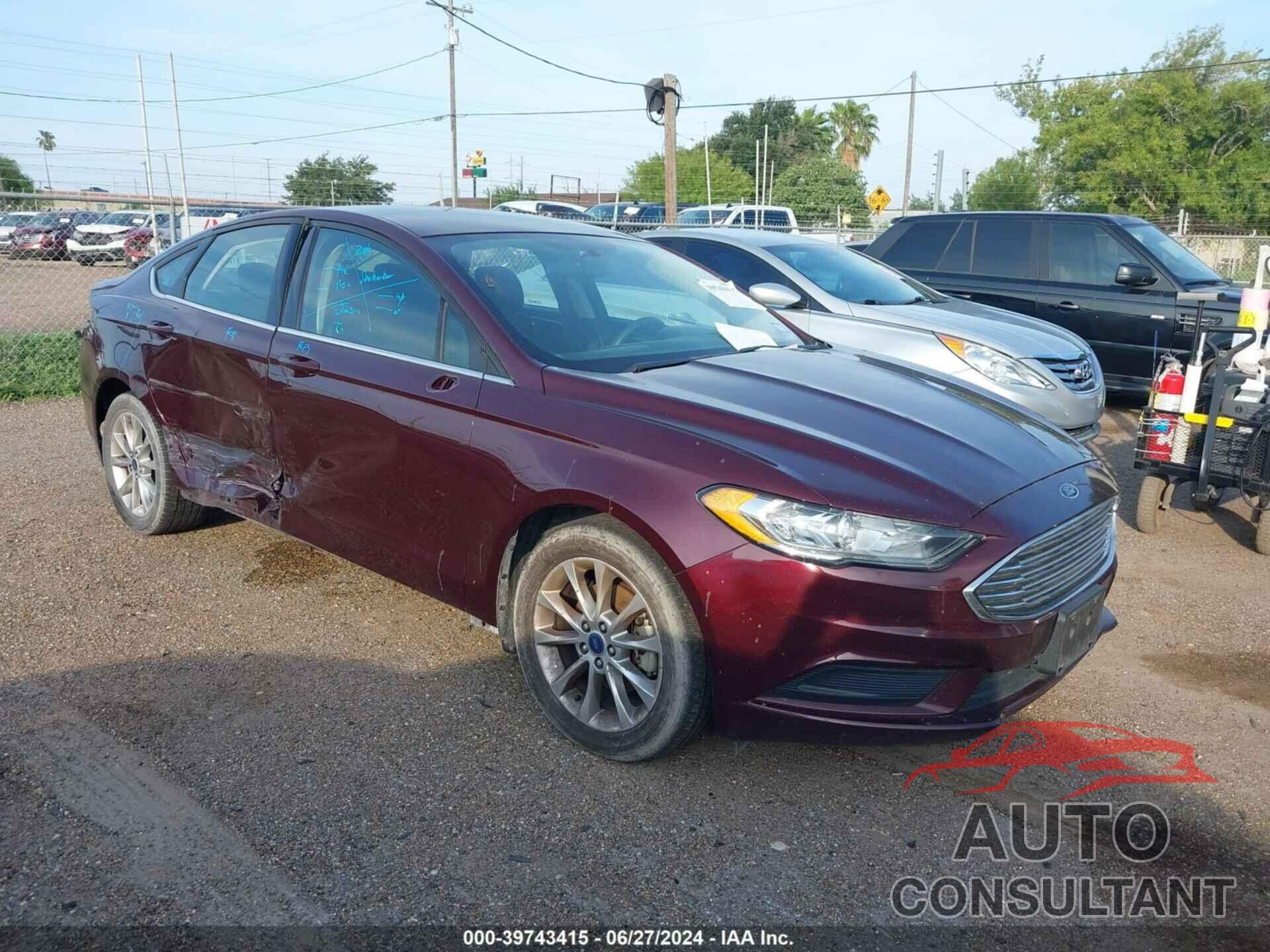 FORD FUSION 2017 - 3FA6P0H77HR283604