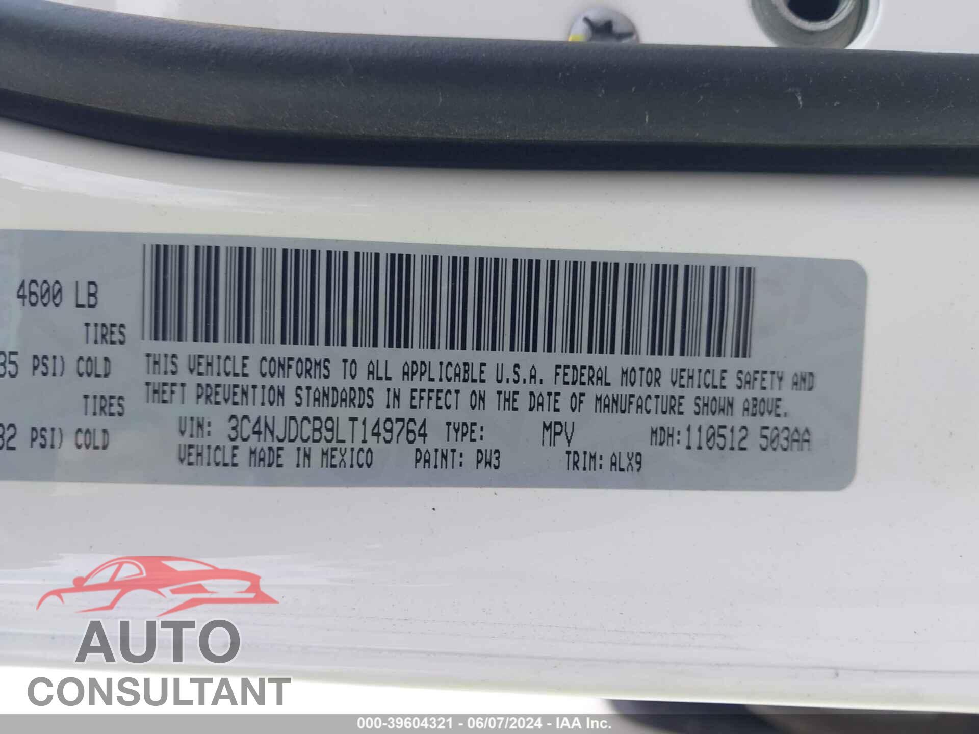 JEEP COMPASS 2020 - 3C4NJDCB9LT149764