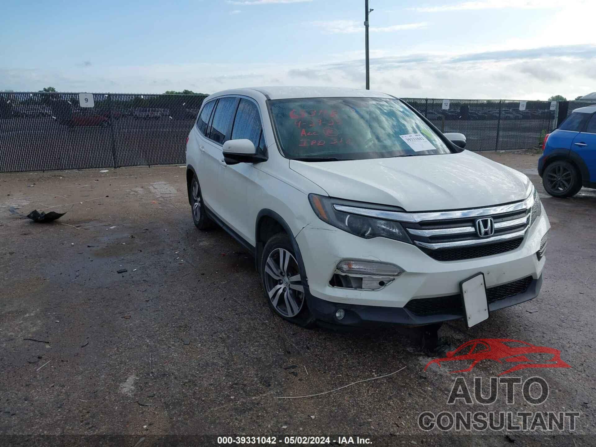 HONDA PILOT 2018 - 5FNYF5H38JB027785