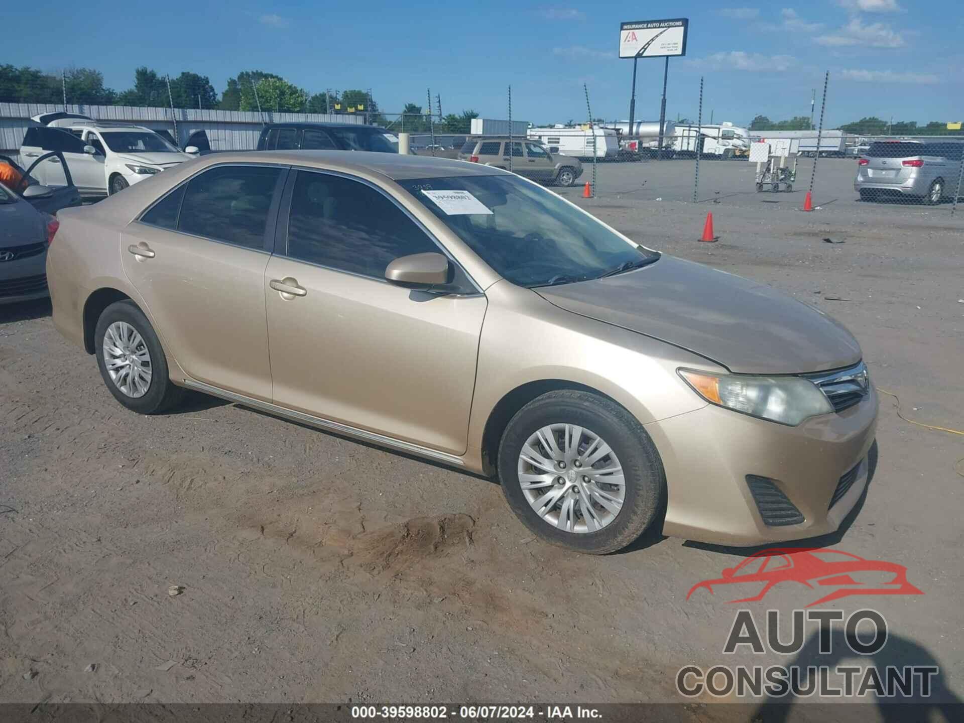 TOYOTA CAMRY 2012 - 4T4BF1FK0CR179998