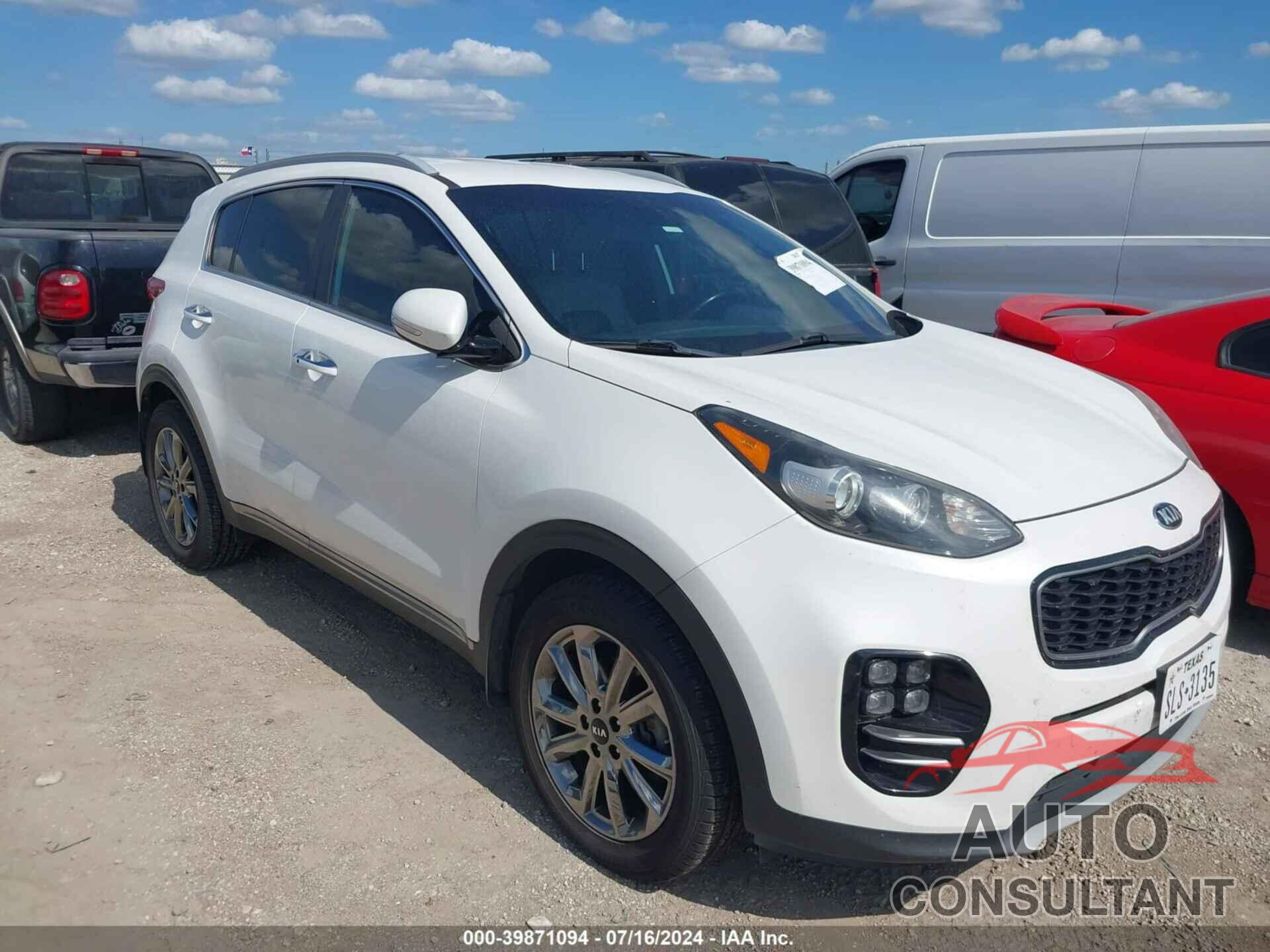 KIA SPORTAGE 2019 - KNDPN3AC6K7562487