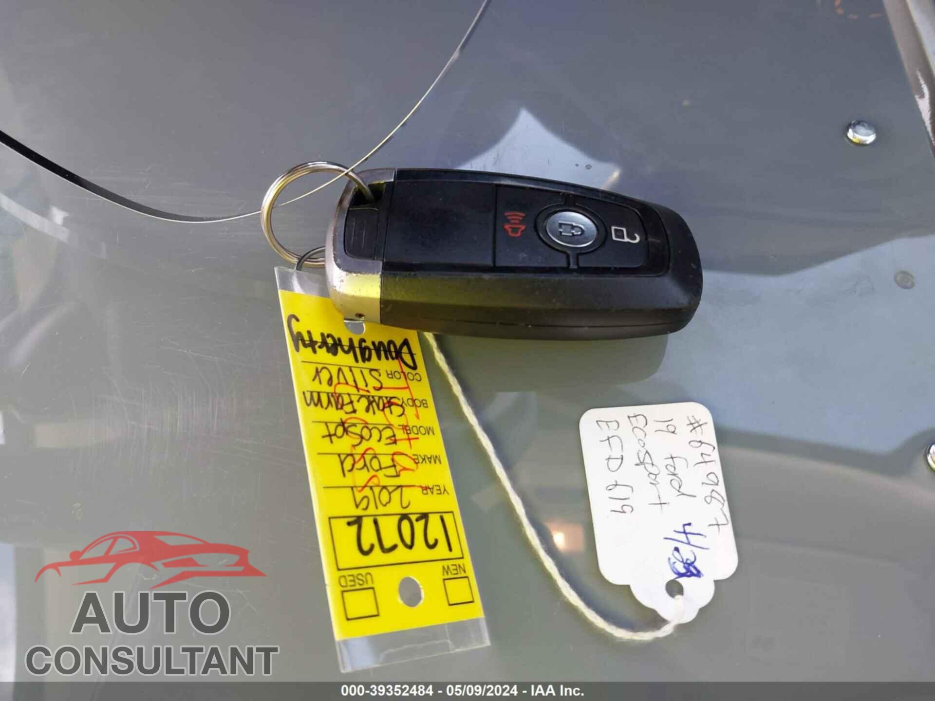 FORD ECOSPORT 2019 - MAJ6S3KL9KC256884