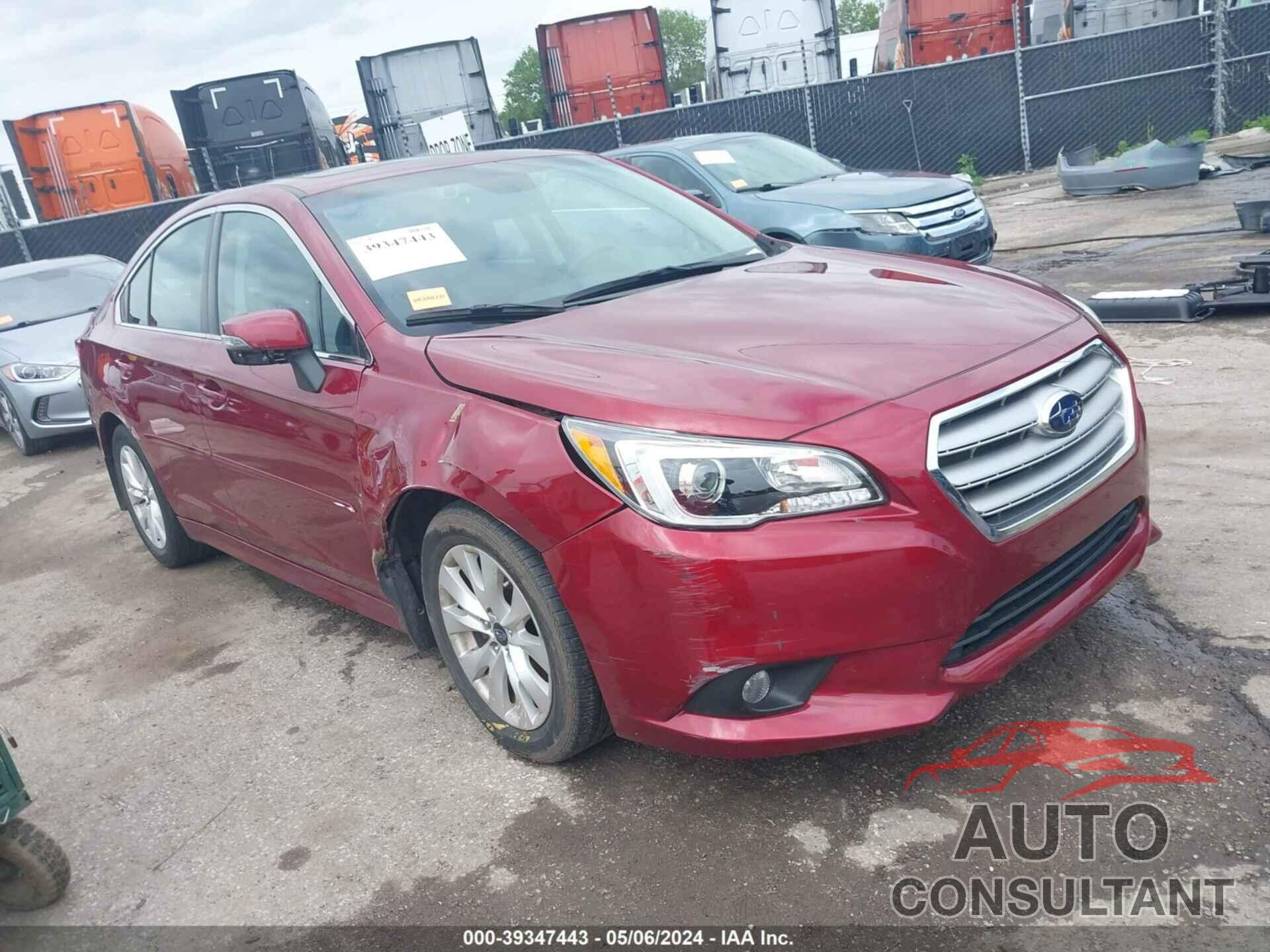 SUBARU LEGACY 2016 - 4S3BNBH67G3014789