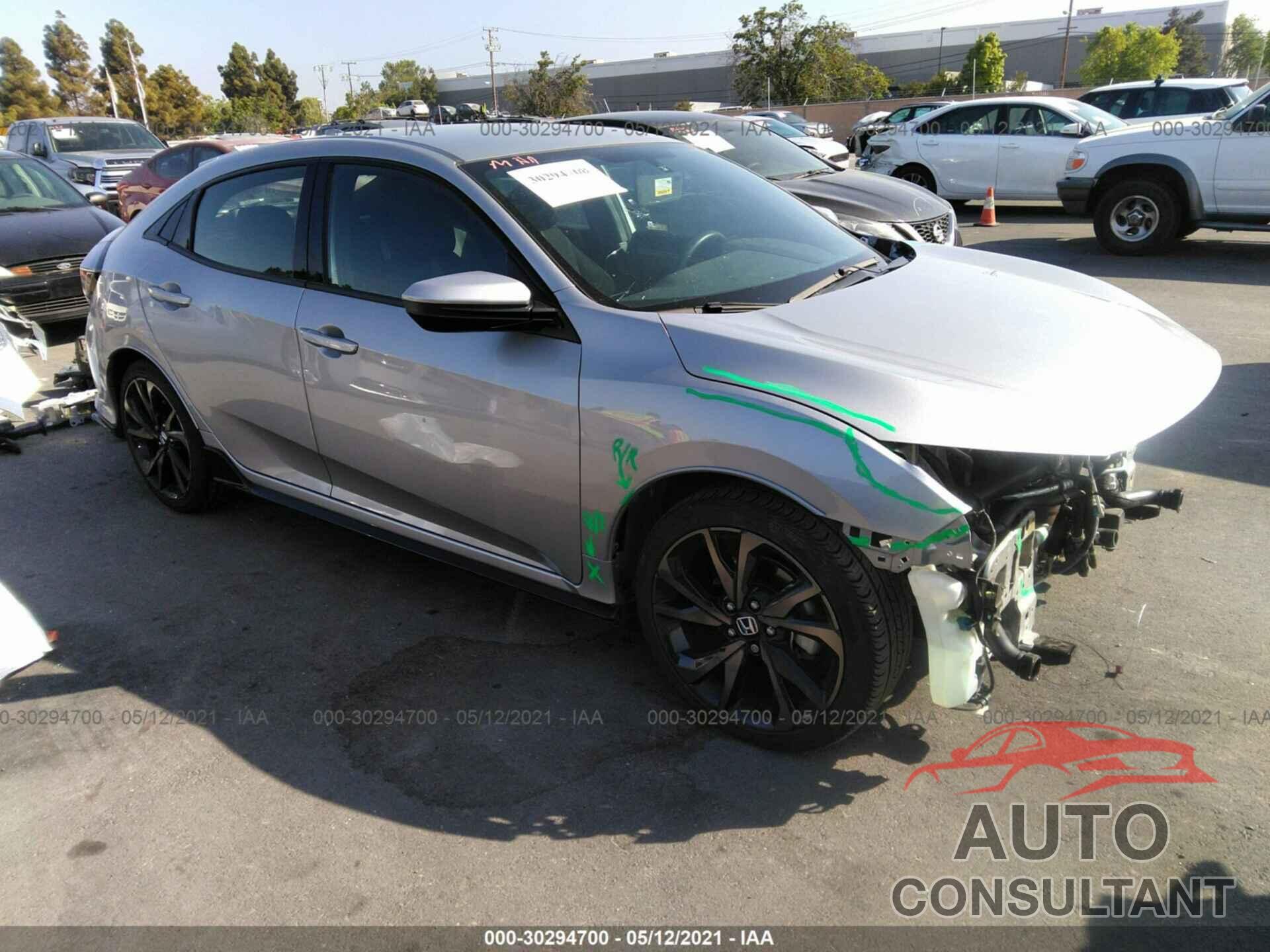 HONDA CIVIC HATCHBACK 2018 - SHHFK7H44JU415506