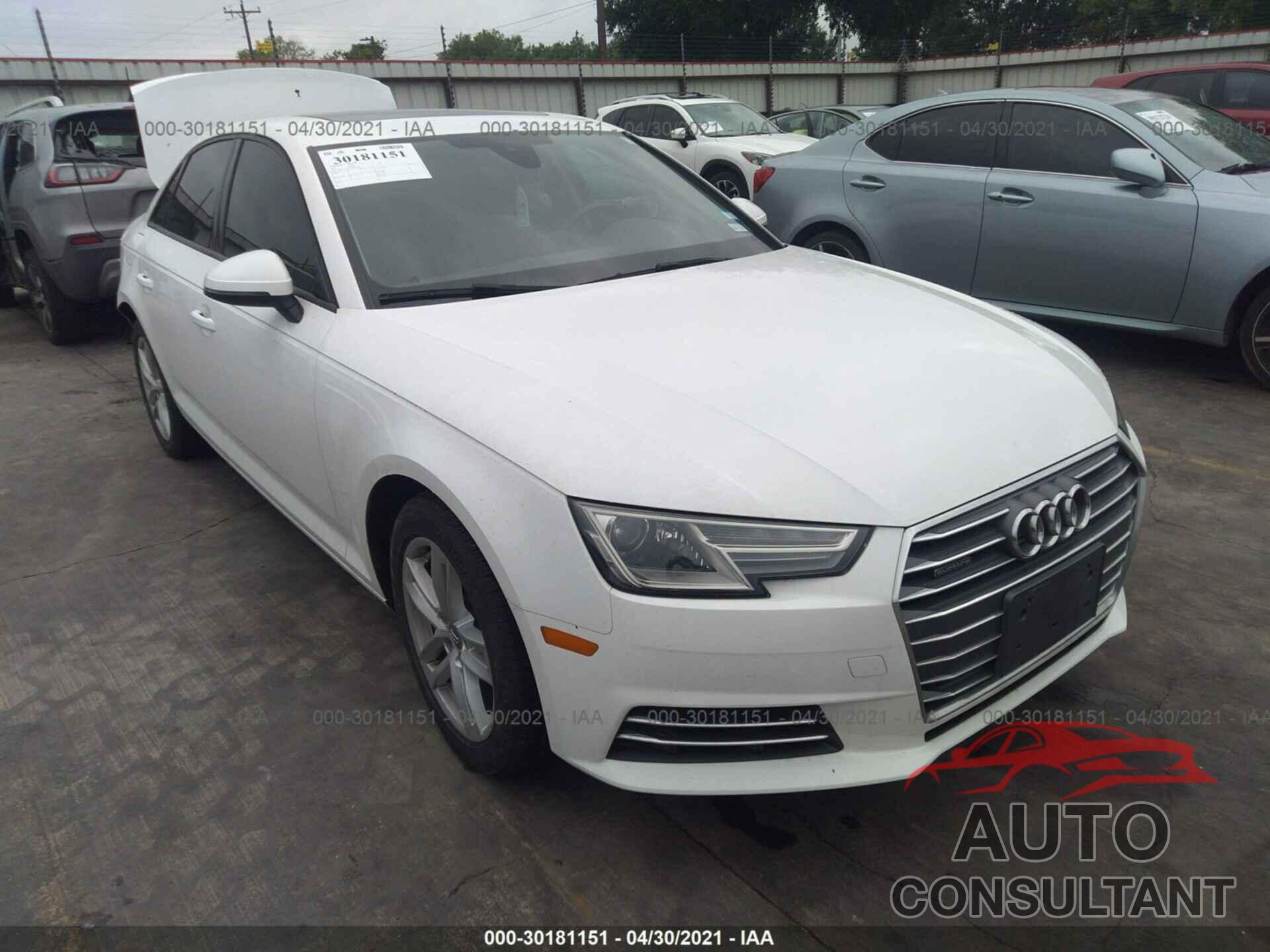 AUDI A4 2017 - WAUANAF44HN042687