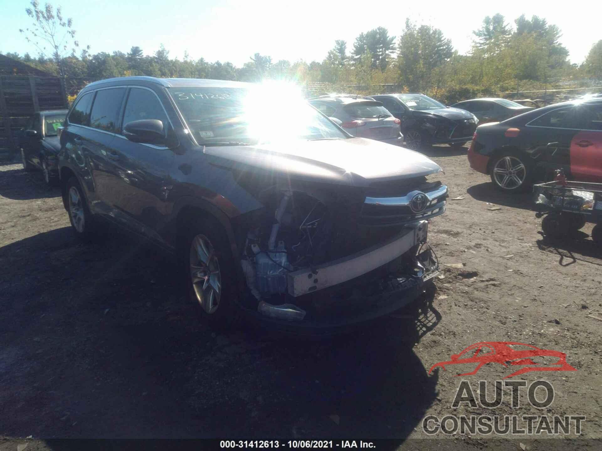 TOYOTA HIGHLANDER 2016 - 5TDDKRFHXGS322262