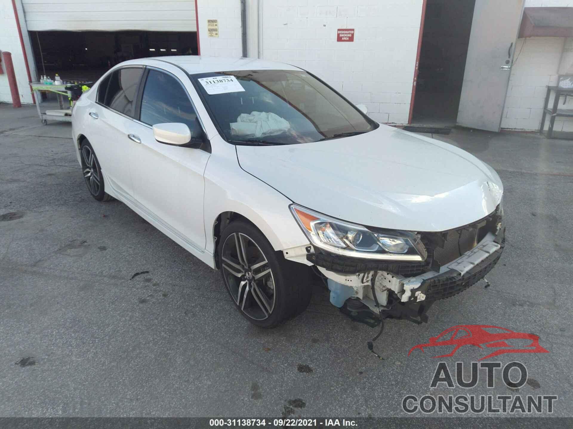 HONDA ACCORD SEDAN 2016 - 1HGCR2F54GA109987