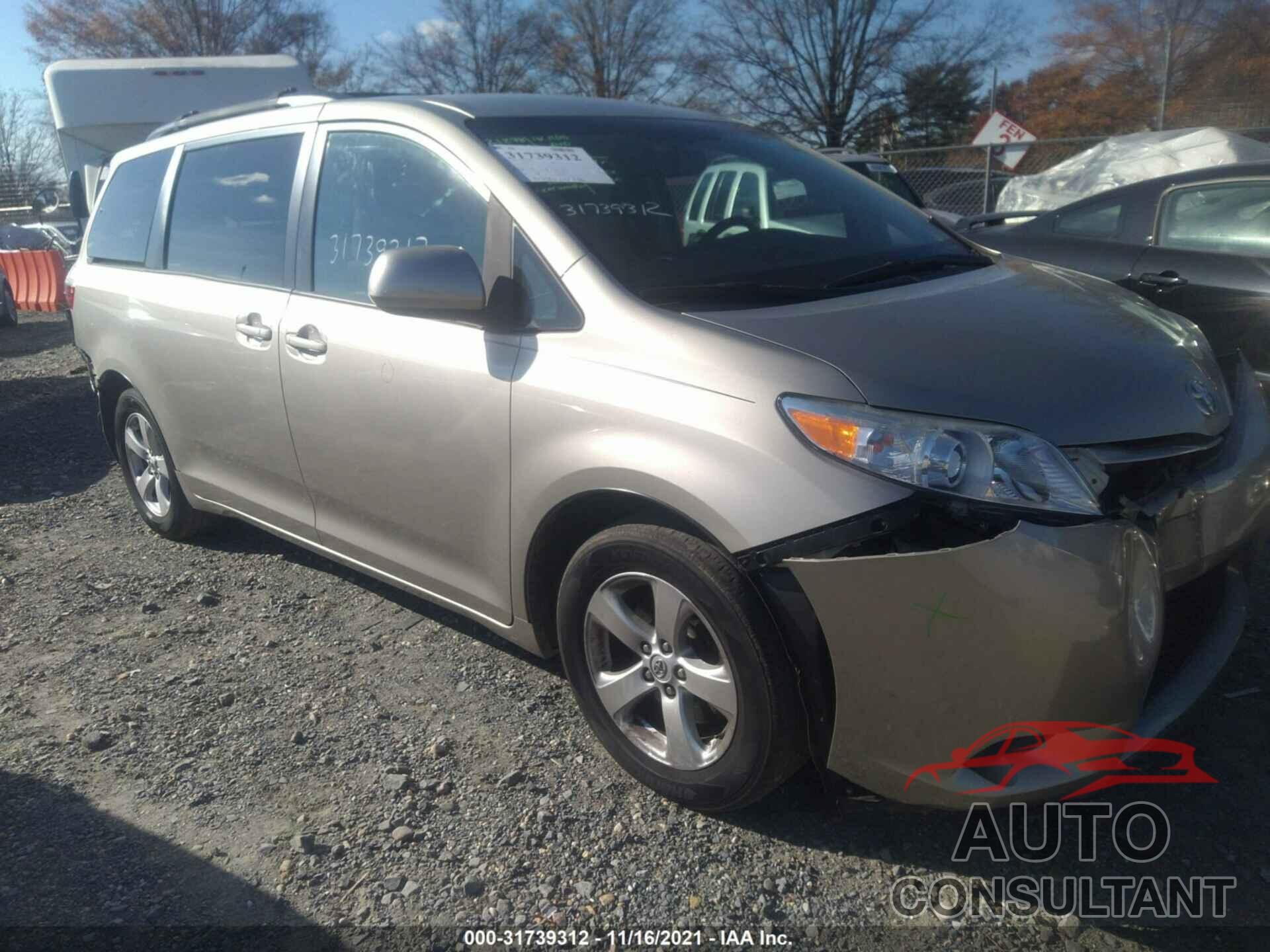 TOYOTA SIENNA 2016 - 5TDKK3DCXGS765541