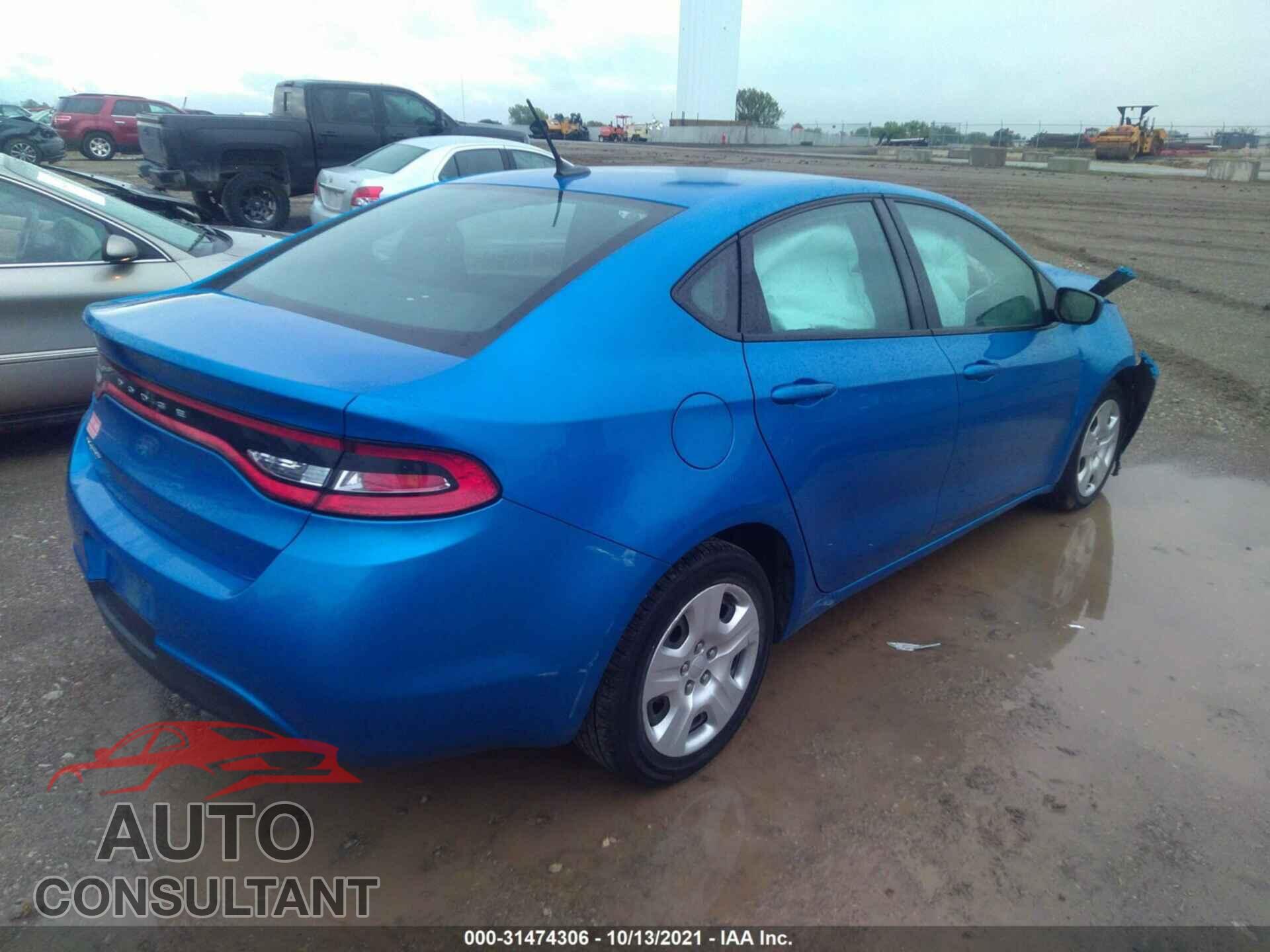 DODGE DART 2016 - 1C3CDFAAXGD592252