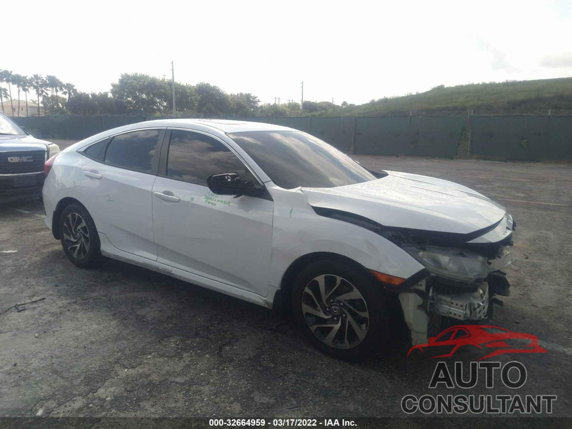 HONDA CIVIC SEDAN 2016 - 19XFC2F79GE016085