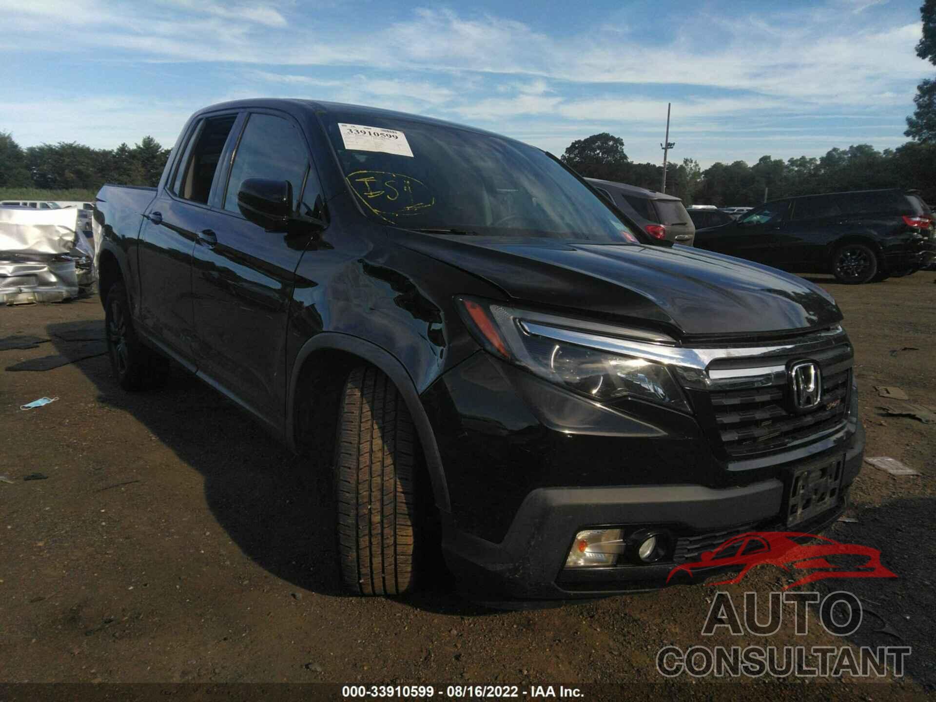 HONDA RIDGELINE 2019 - 5FPYK3F16KB020618