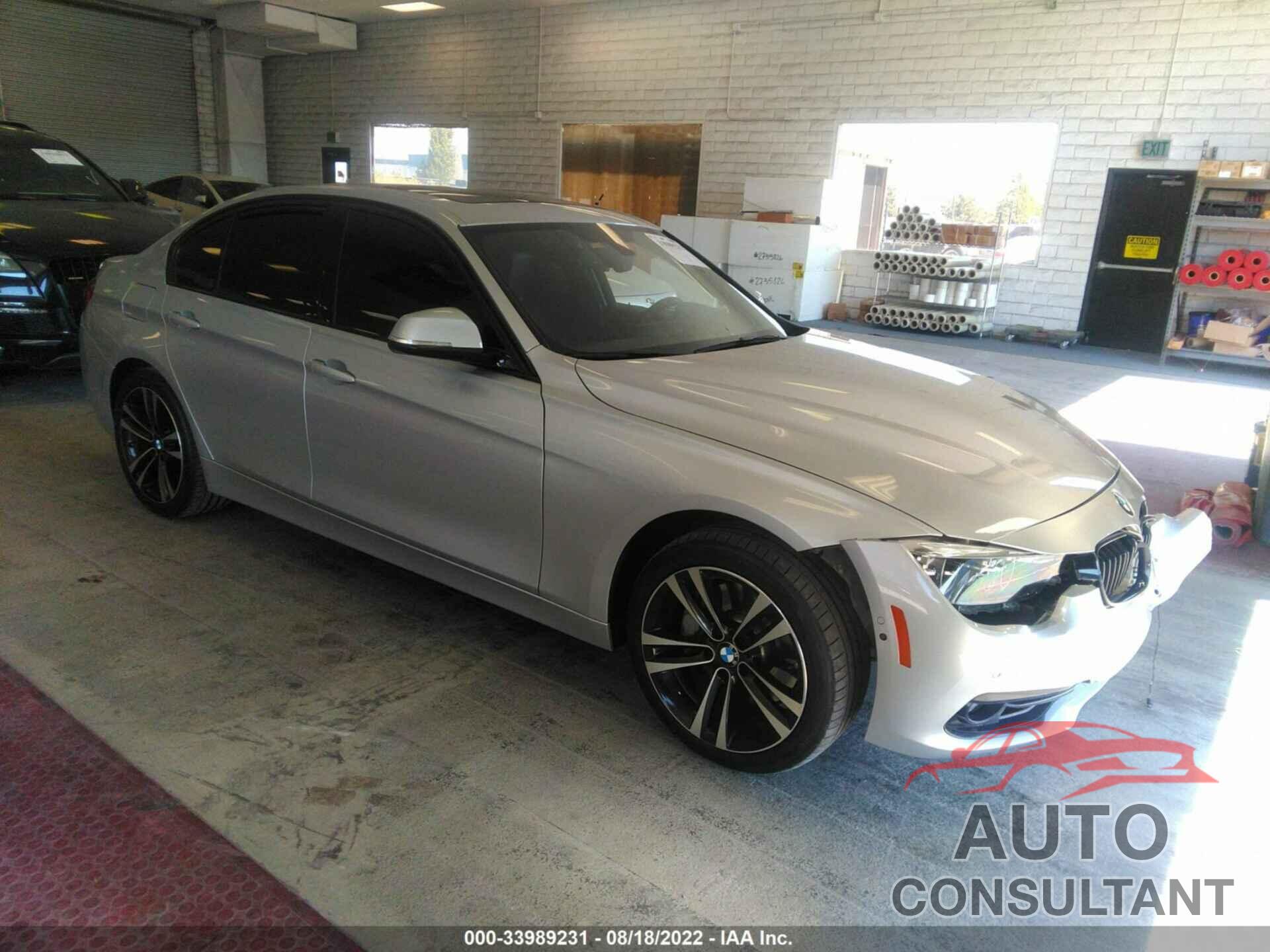 BMW 3 SERIES 2018 - WBA8B3G57JNV00738