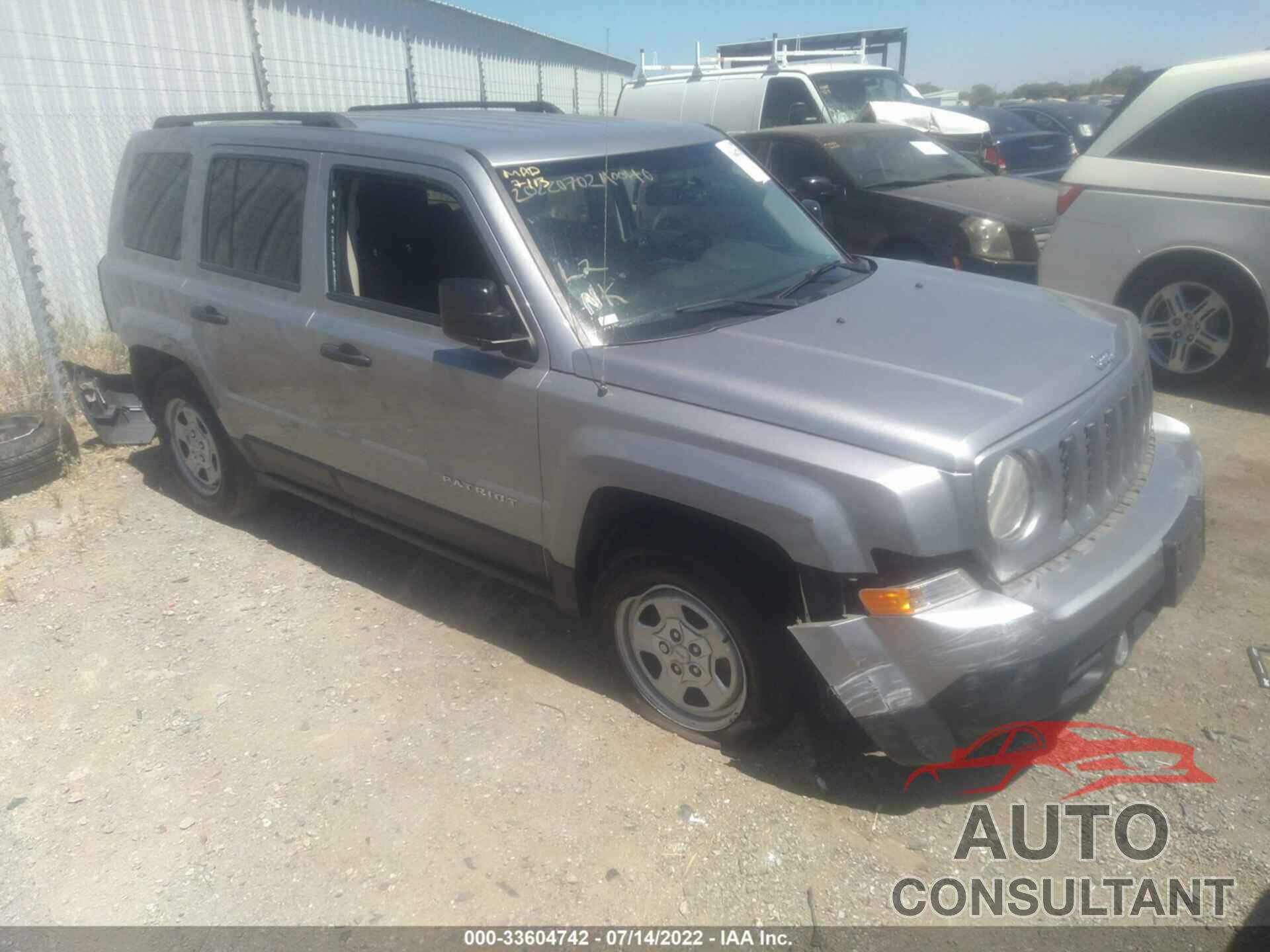 JEEP PATRIOT 2017 - 1C4NJPBB3HD141630