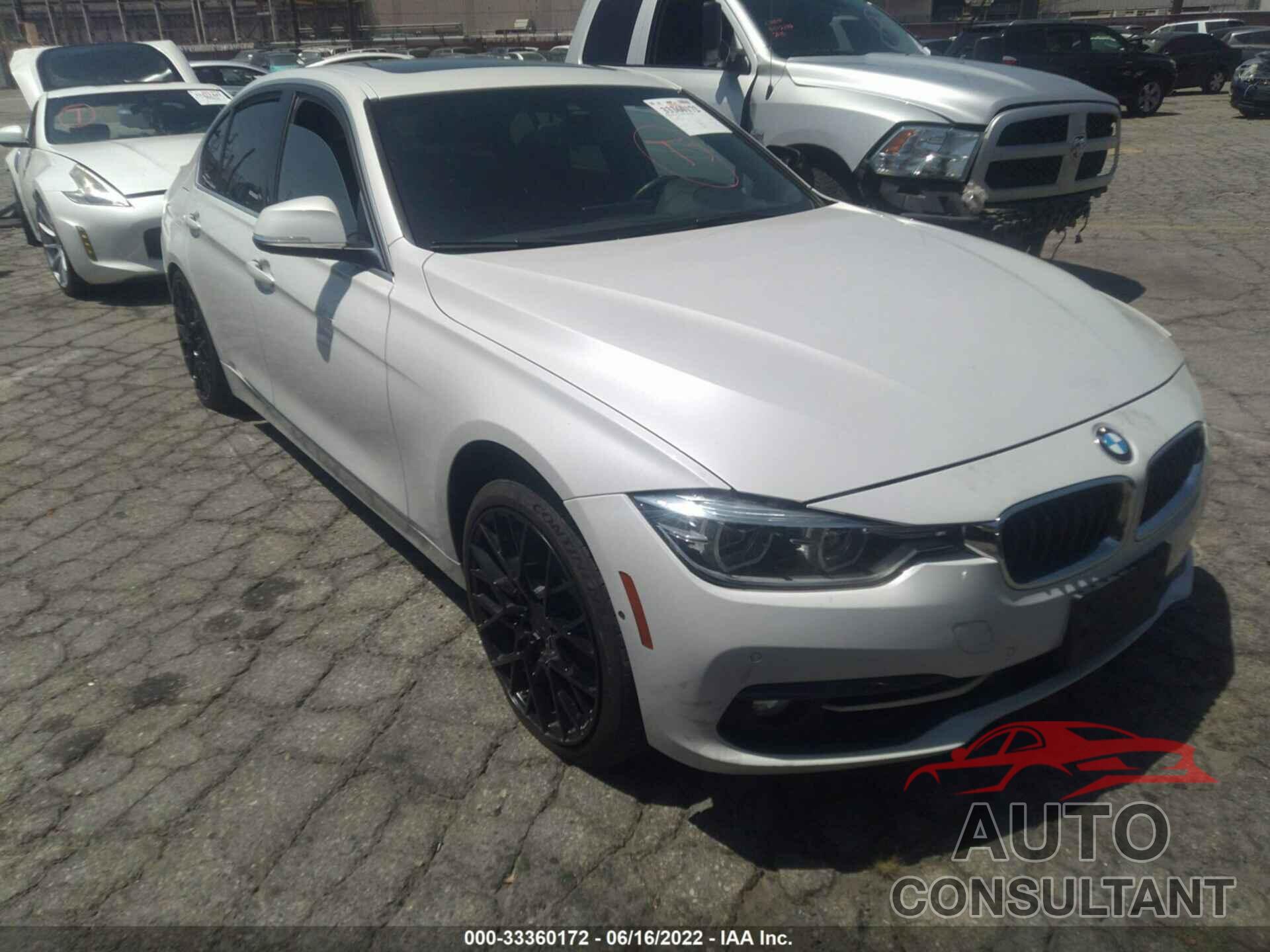 BMW 3 SERIES 2016 - WBA8B3G53GNT91817