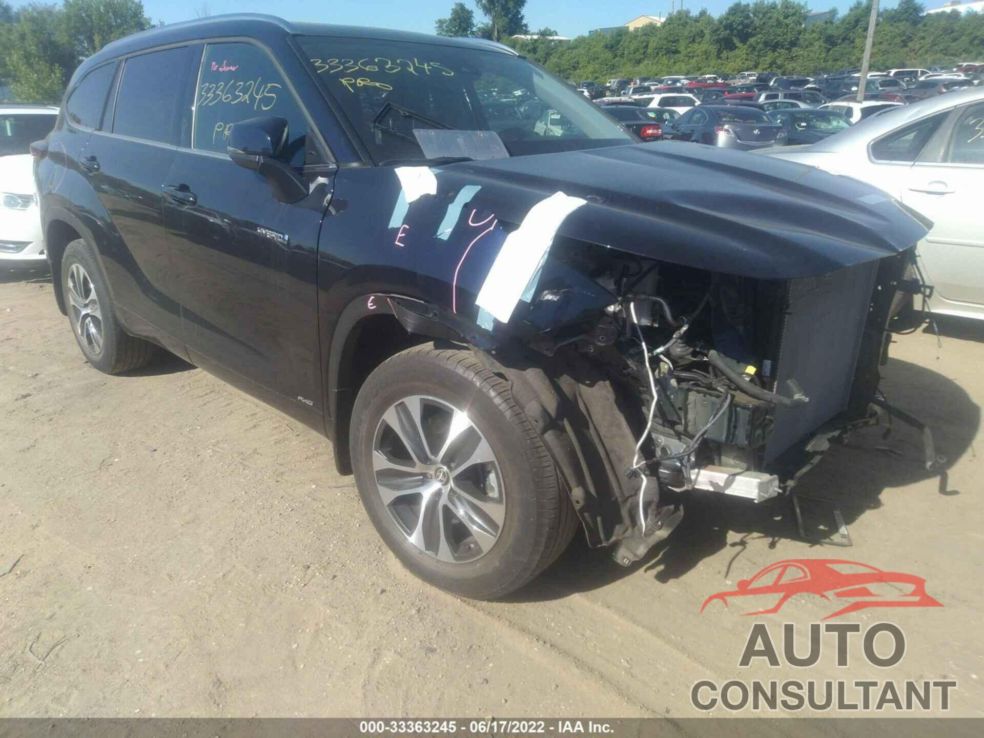 TOYOTA HIGHLANDER 2021 - 5TDGBRCH0MS516327