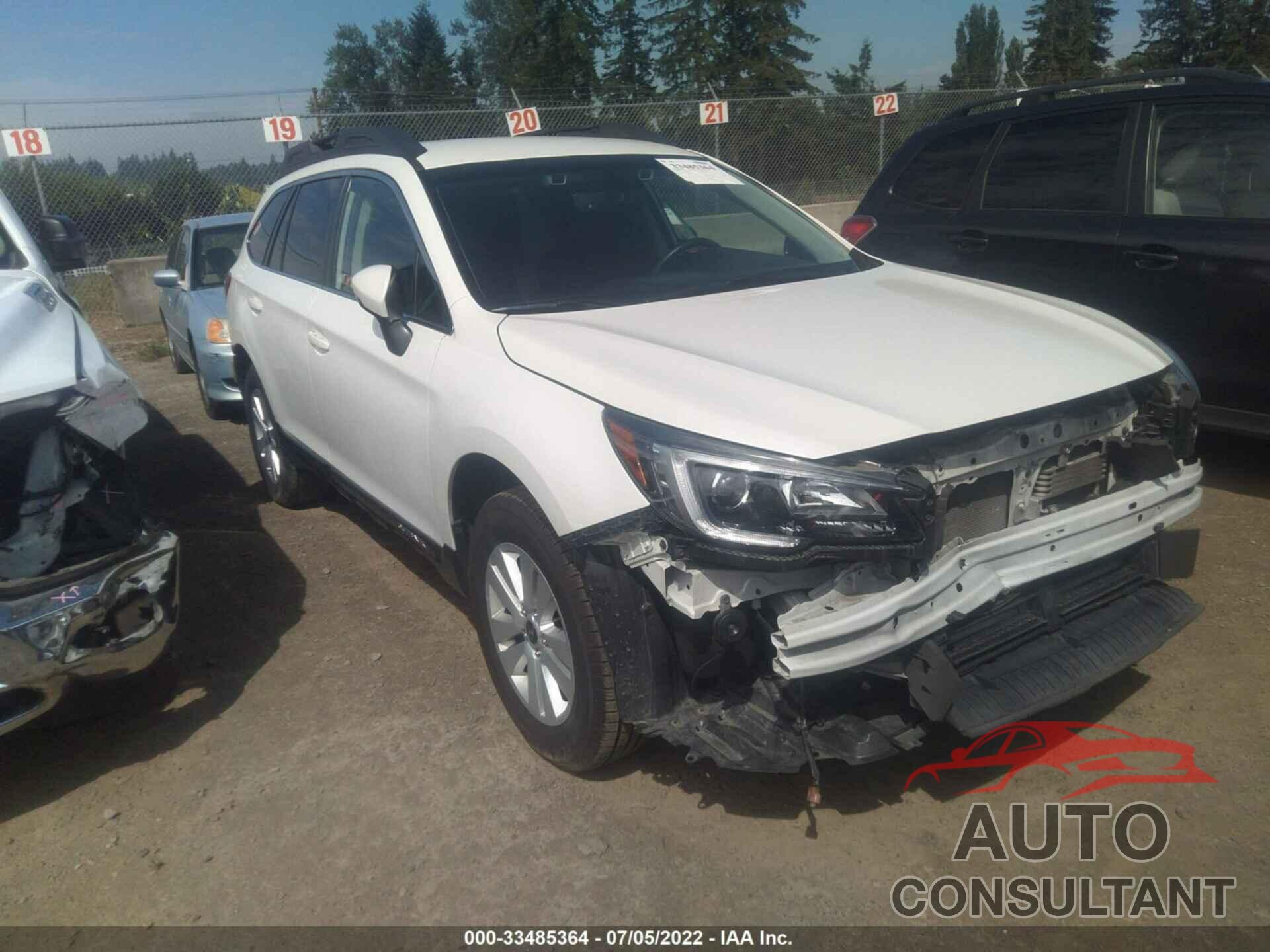 SUBARU OUTBACK 2018 - 4S4BSAFC9J3269765