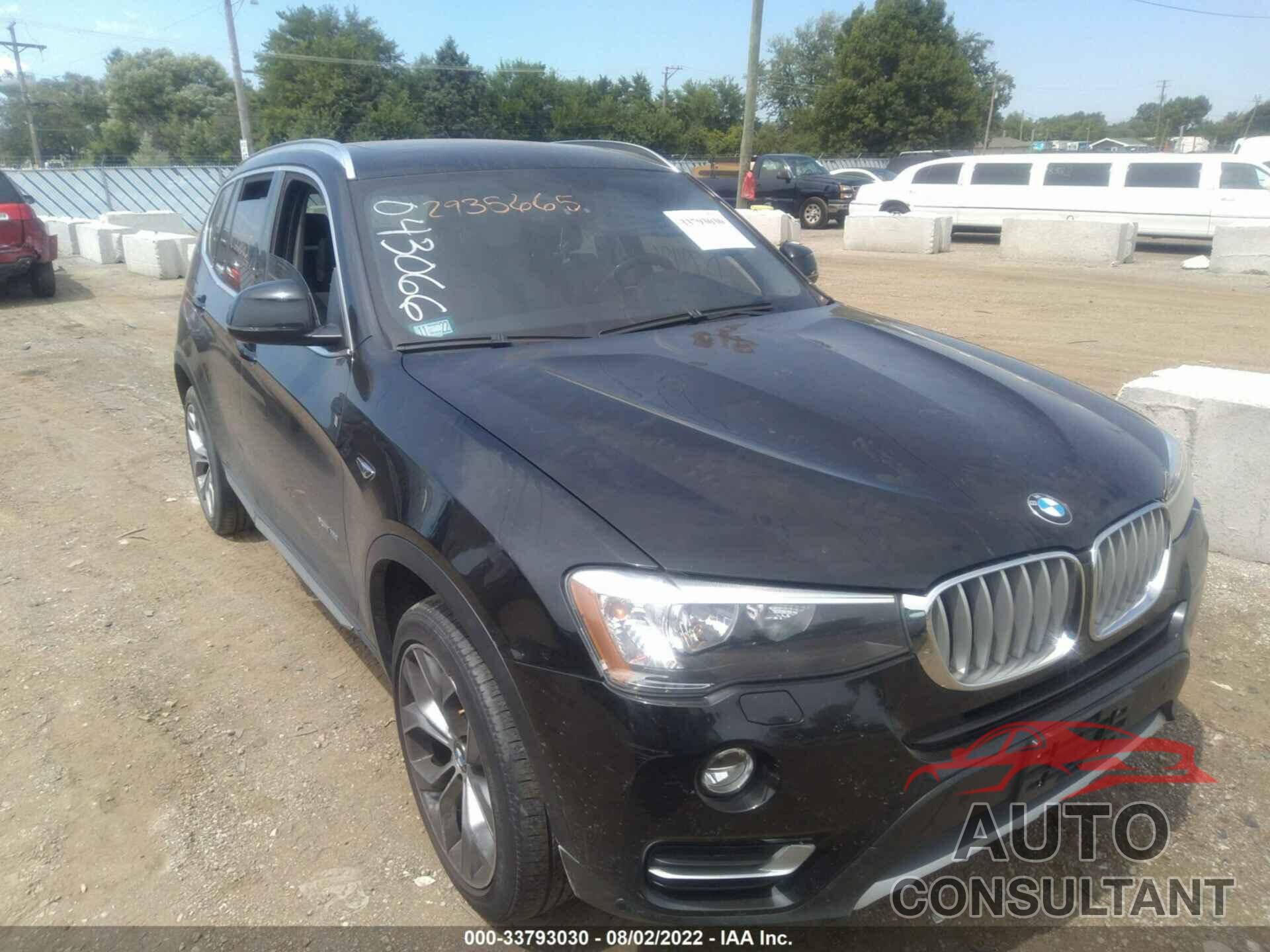 BMW X3 2016 - 5UXWX9C58G0D79486