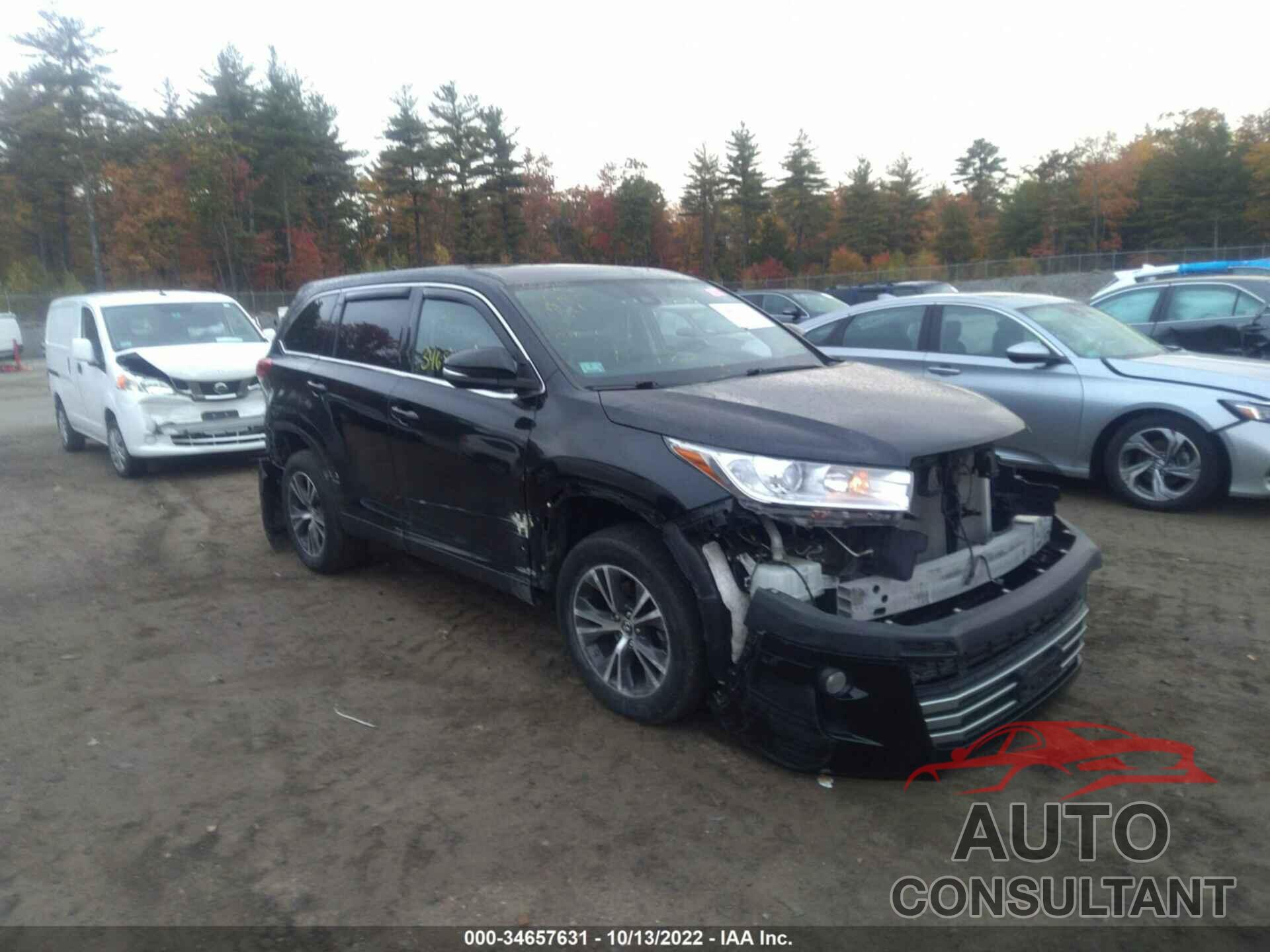 TOYOTA HIGHLANDER 2019 - 5TDBZRFH8KS986121
