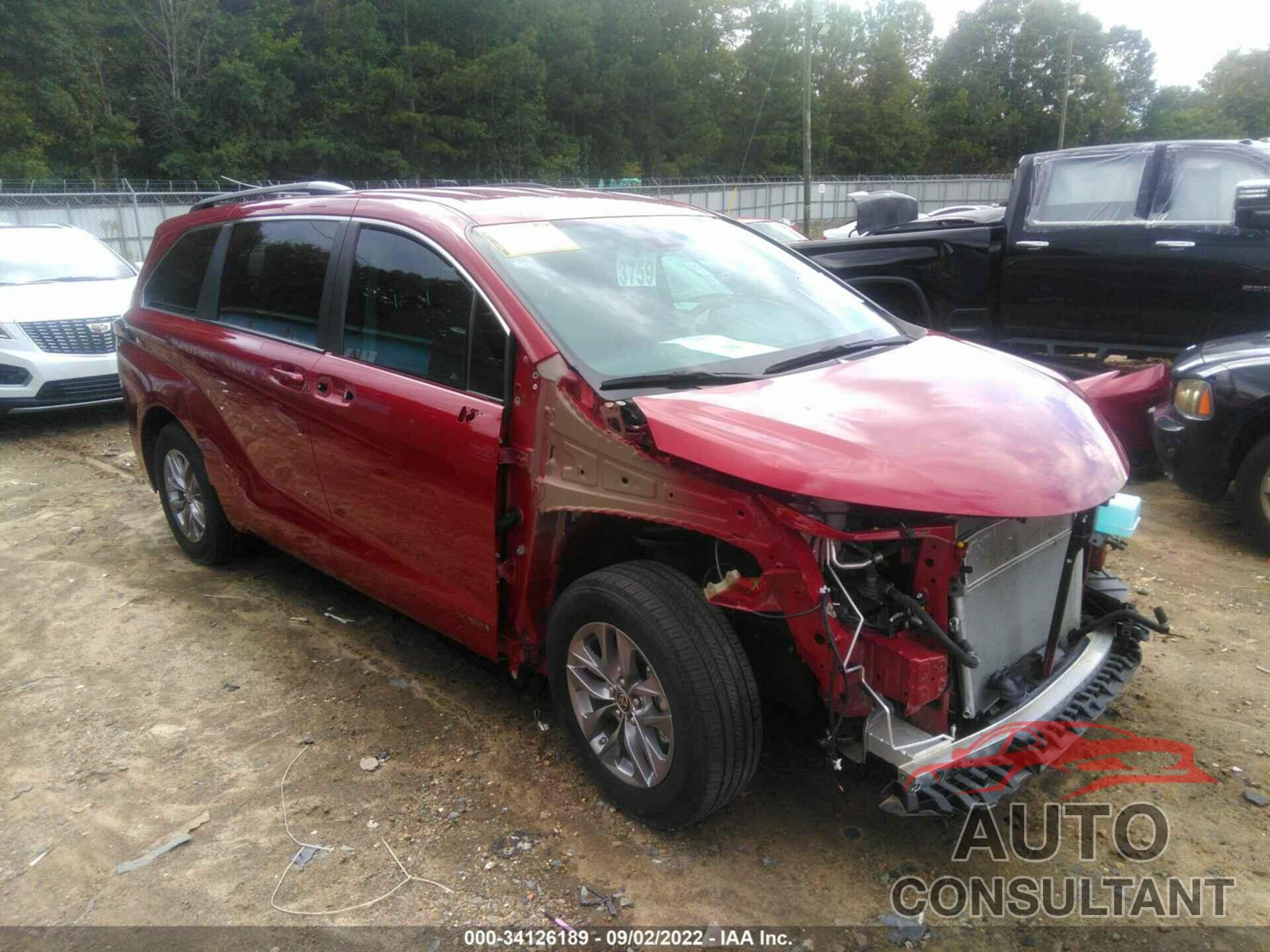 TOYOTA SIENNA 2021 - 5TDKRKEC3MS020470