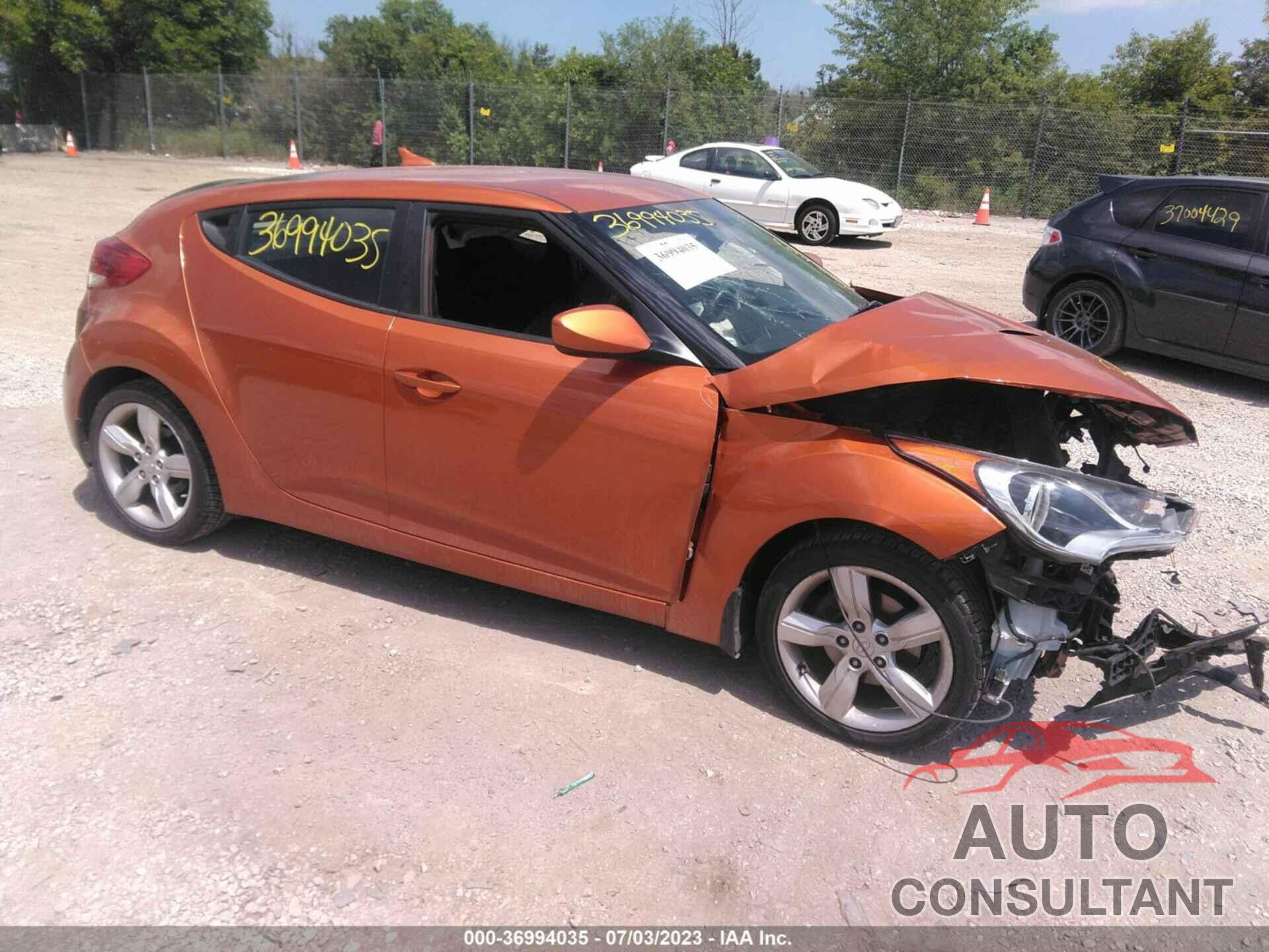 HYUNDAI VELOSTER 2012 - KMHTC6AD7CU030176