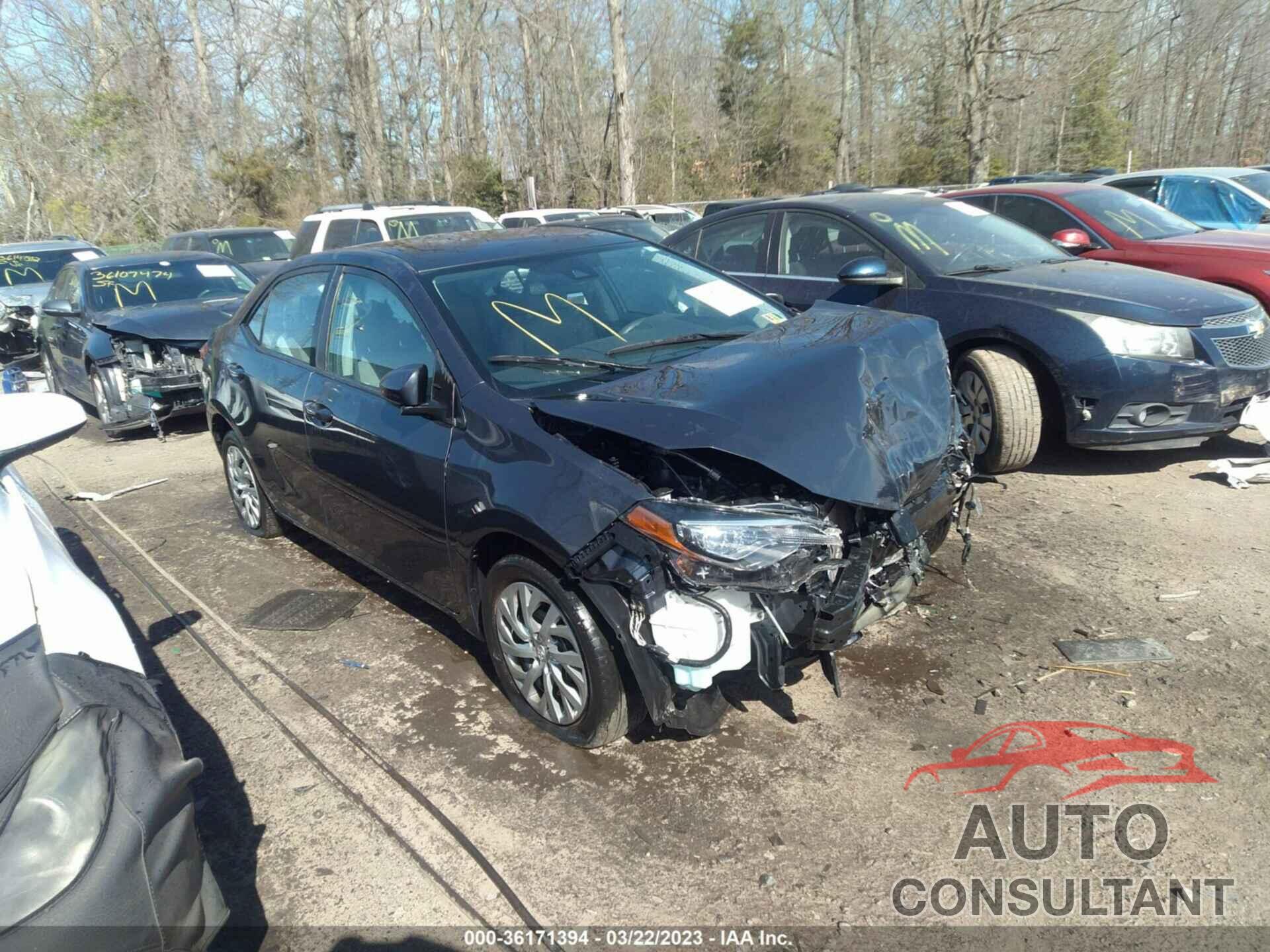 TOYOTA COROLLA 2019 - 2T1BURHE1KC160303