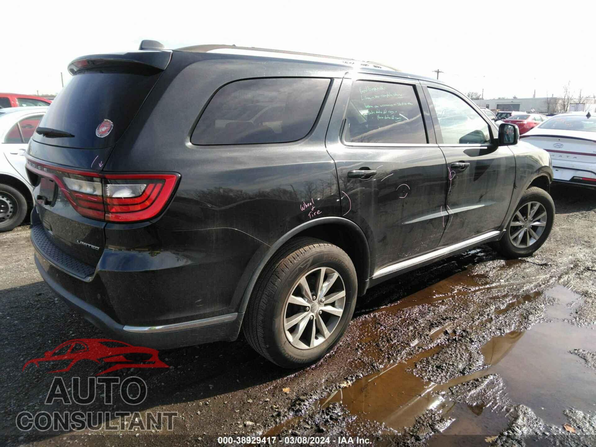 DODGE DURANGO 2016 - 1C4RDJDG9GC375001