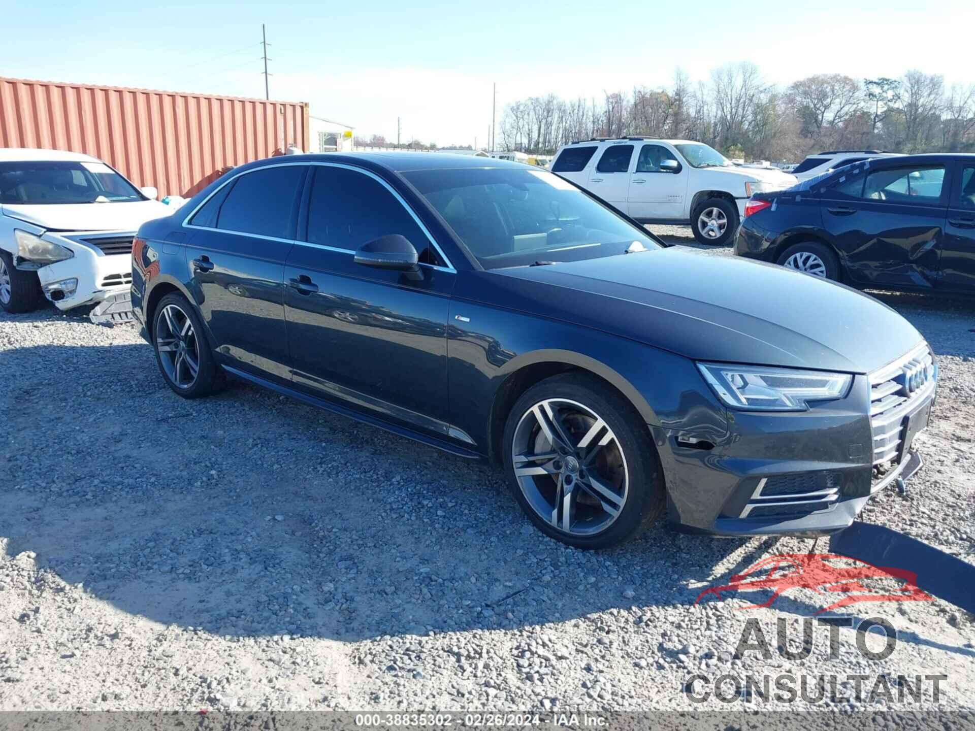 AUDI A4 2017 - WAUENAF46HN046810