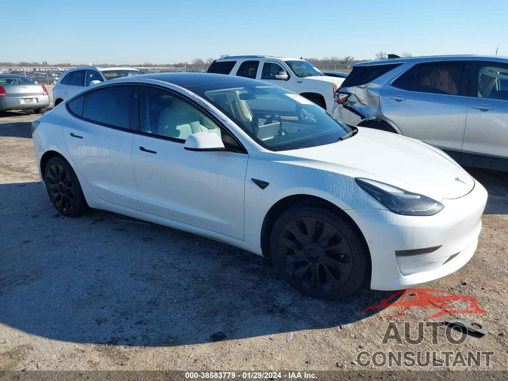 TESLA MODEL 3 2022 - 5YJ3E1EA0NF346838