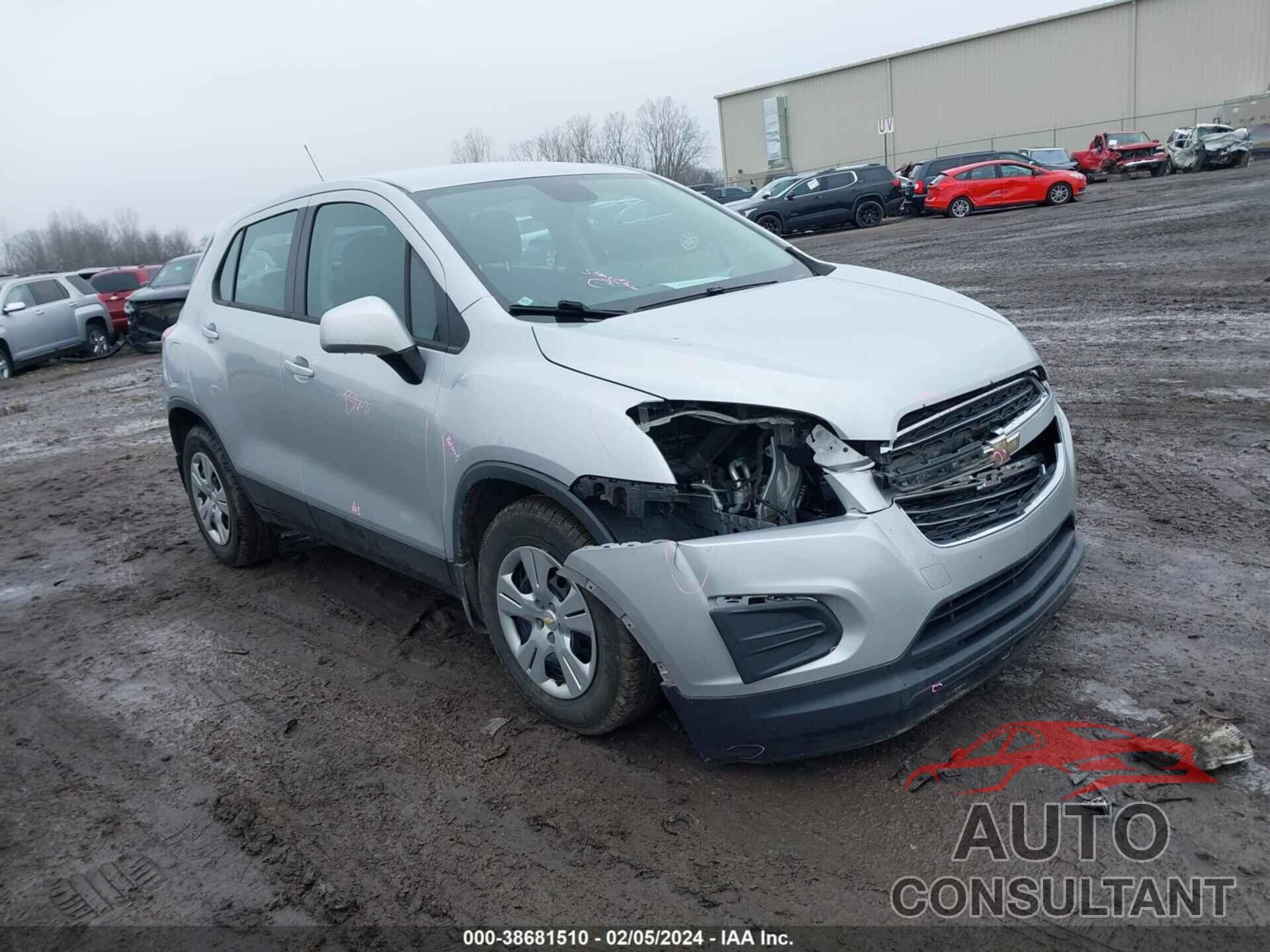 CHEVROLET TRAX 2016 - 3GNCJKSB0GL275828